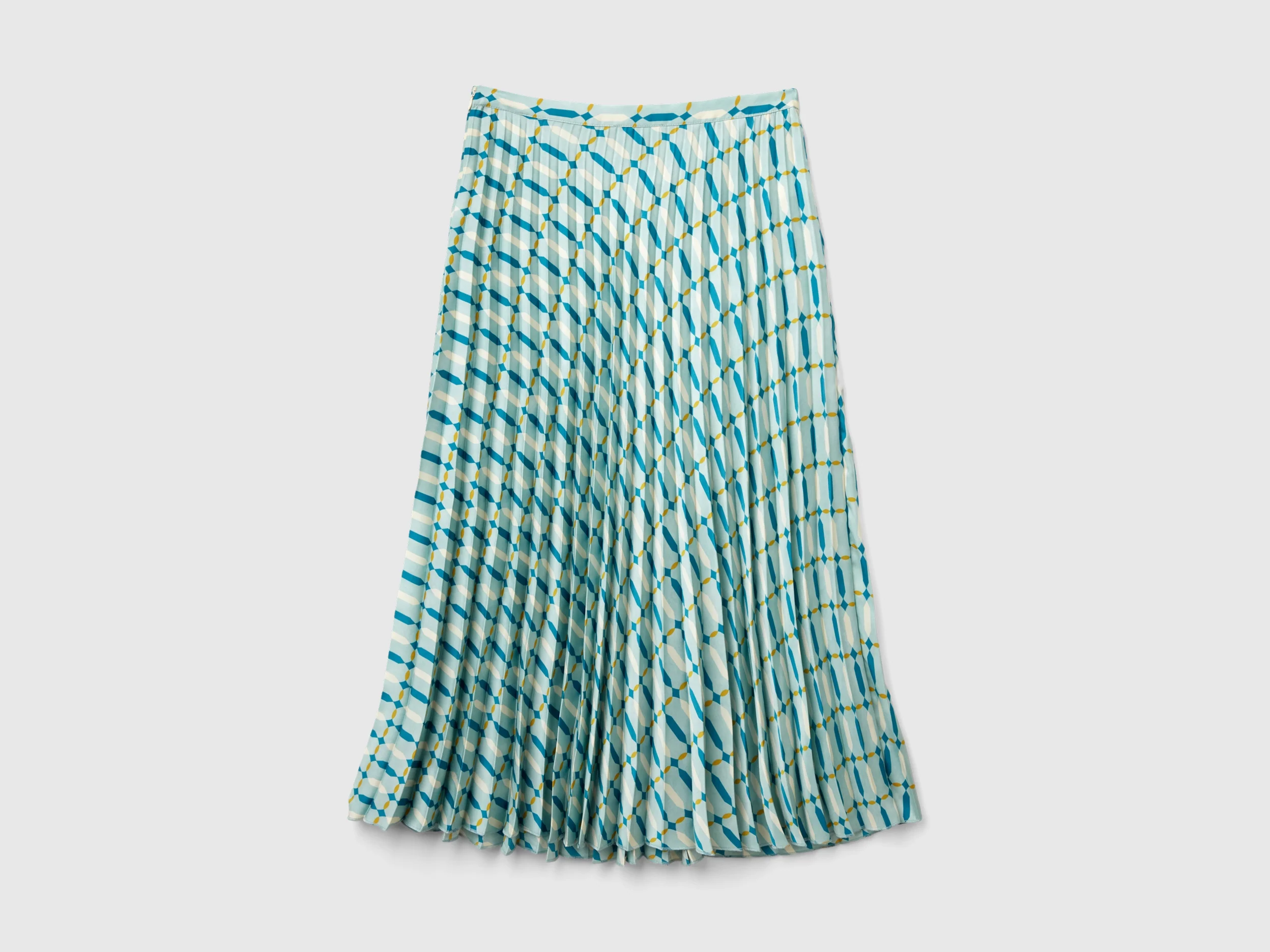 Gonna plissettata con fantasia geometrica - Image 2