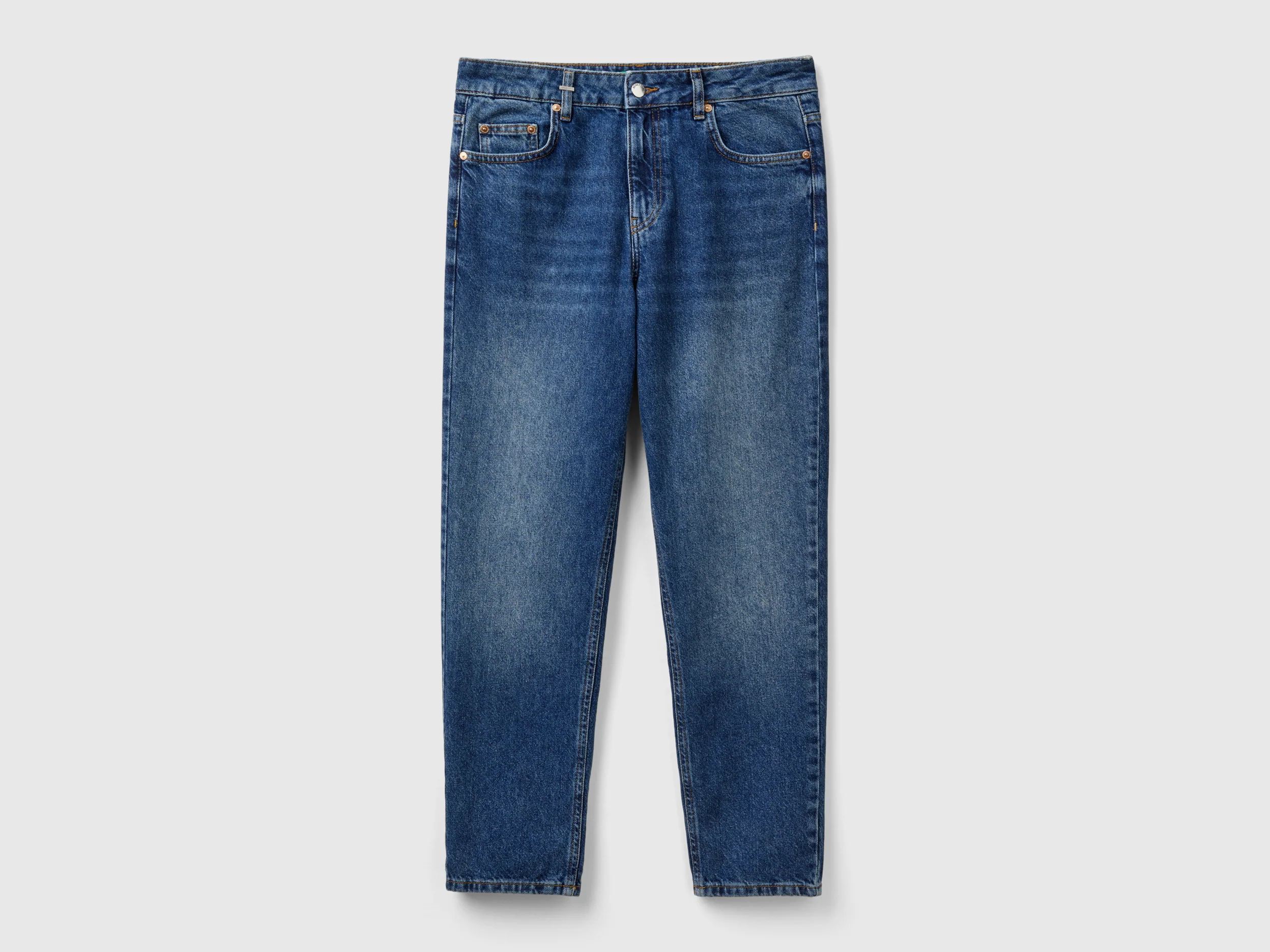 Jeans cropped a vita alta