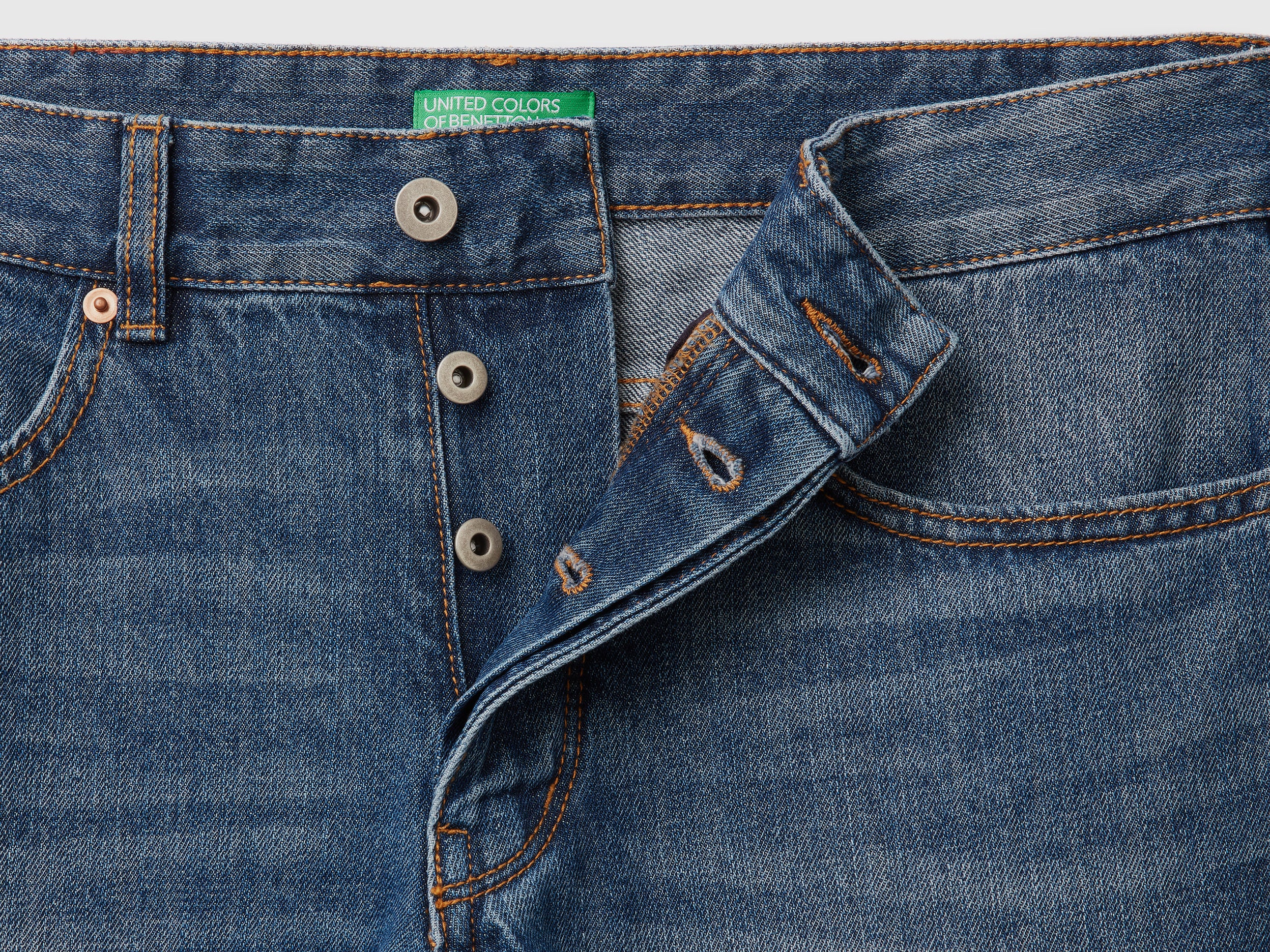 Jeans straight leg 100% cotone - Image 3