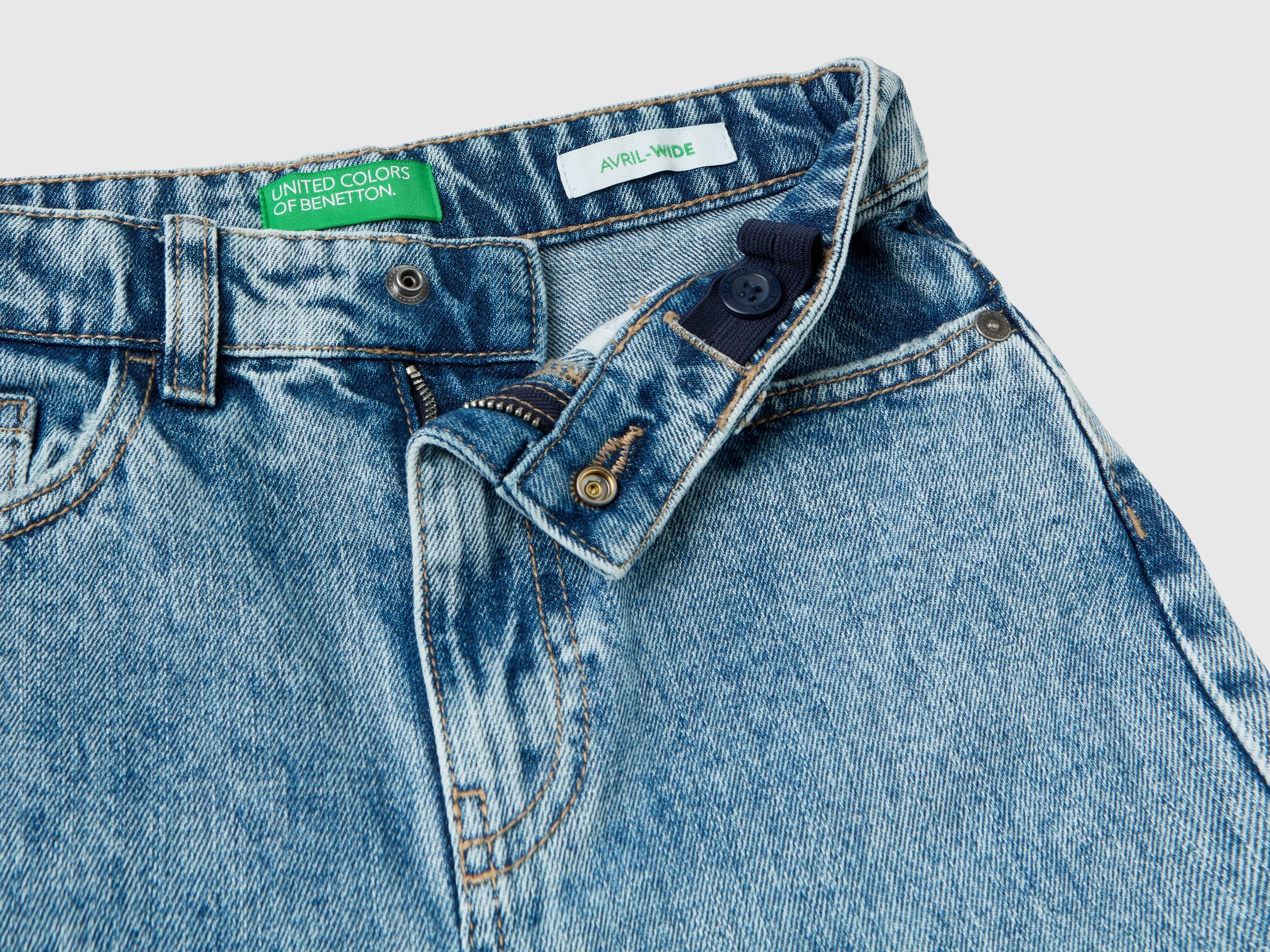 Jeans wide fit a vita alta - Image 3