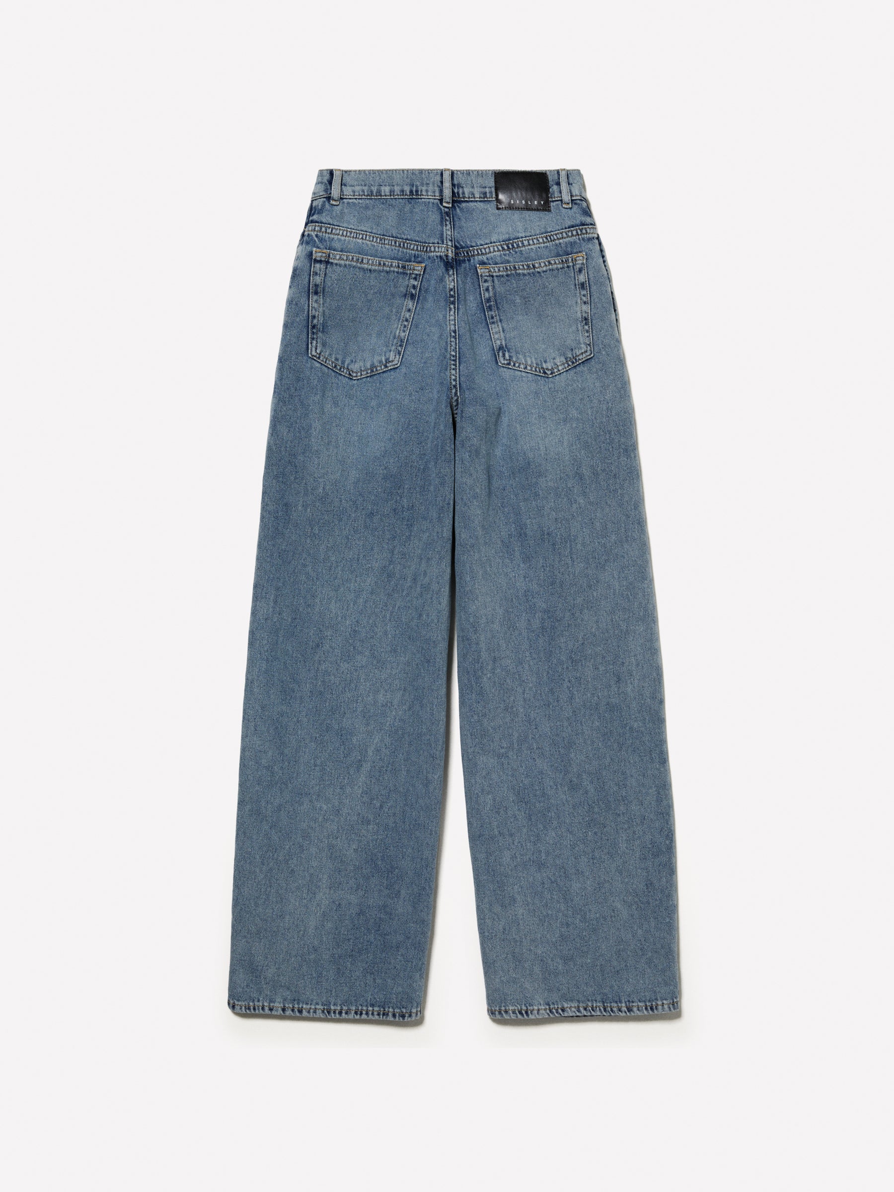 Jeans wide leg con pieghe - Image 2
