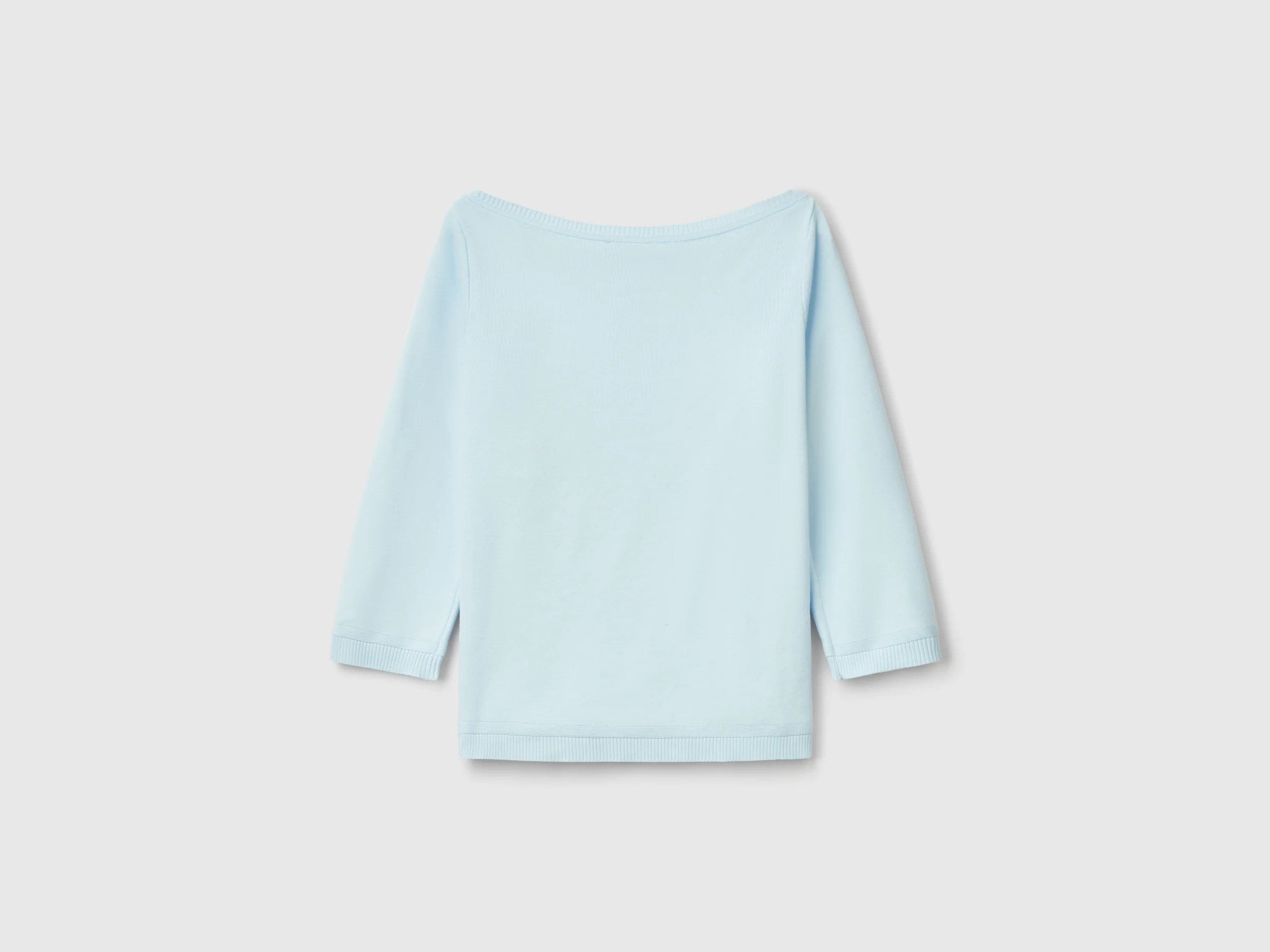 Maglia 100% cotone con scollo a barchetta - Image 2