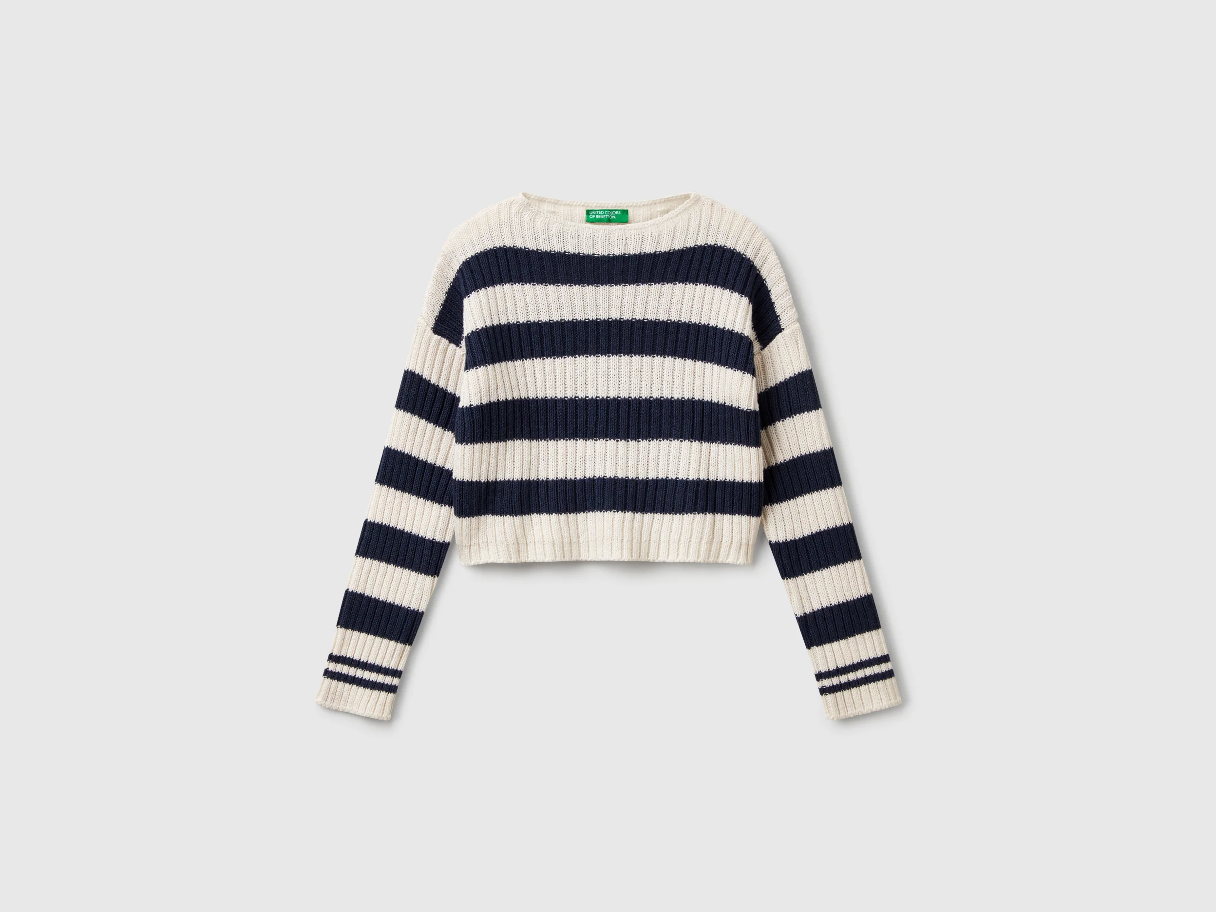 Maglia a righe bicolor