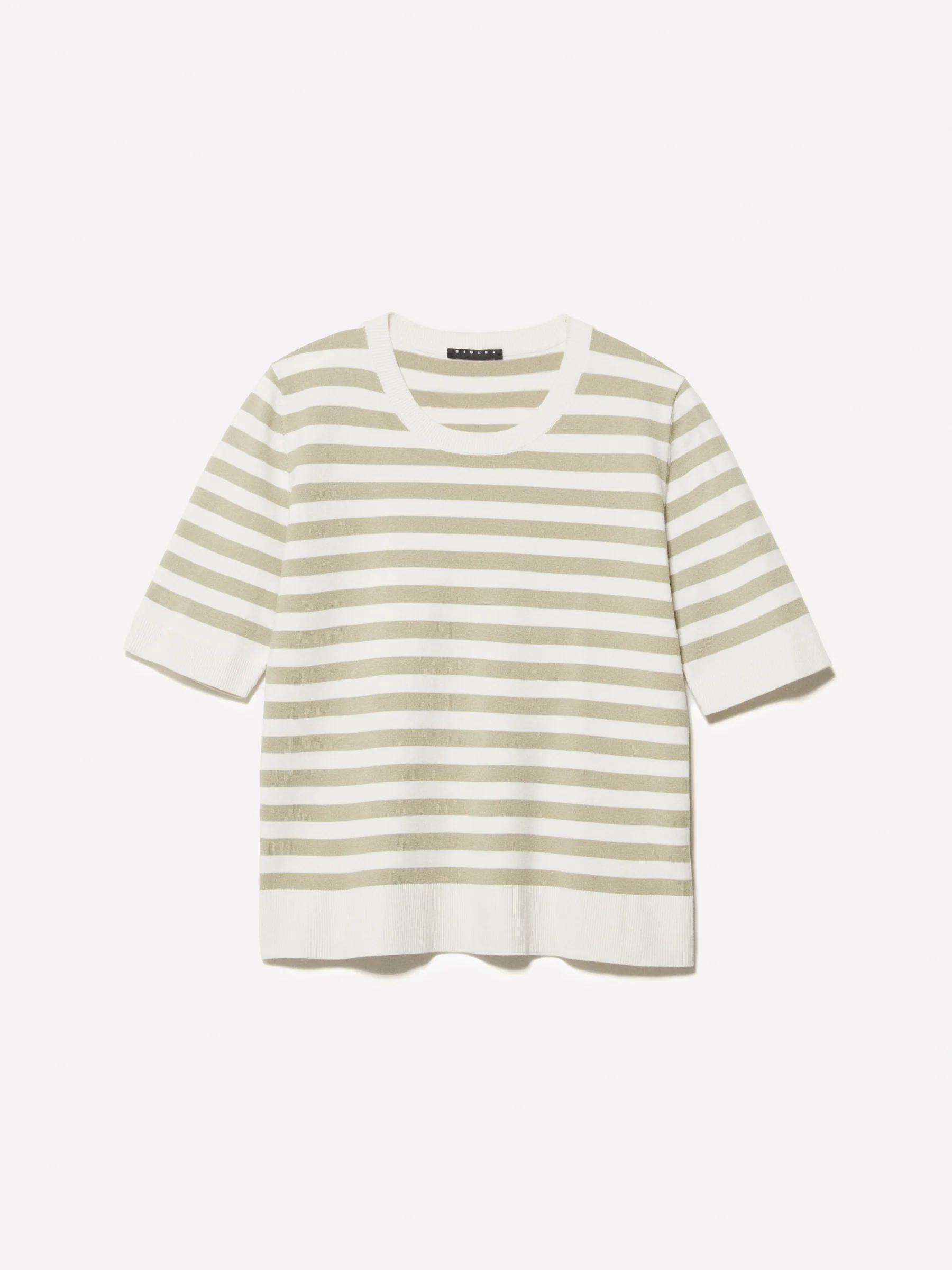Maglia a righe e bianco panna