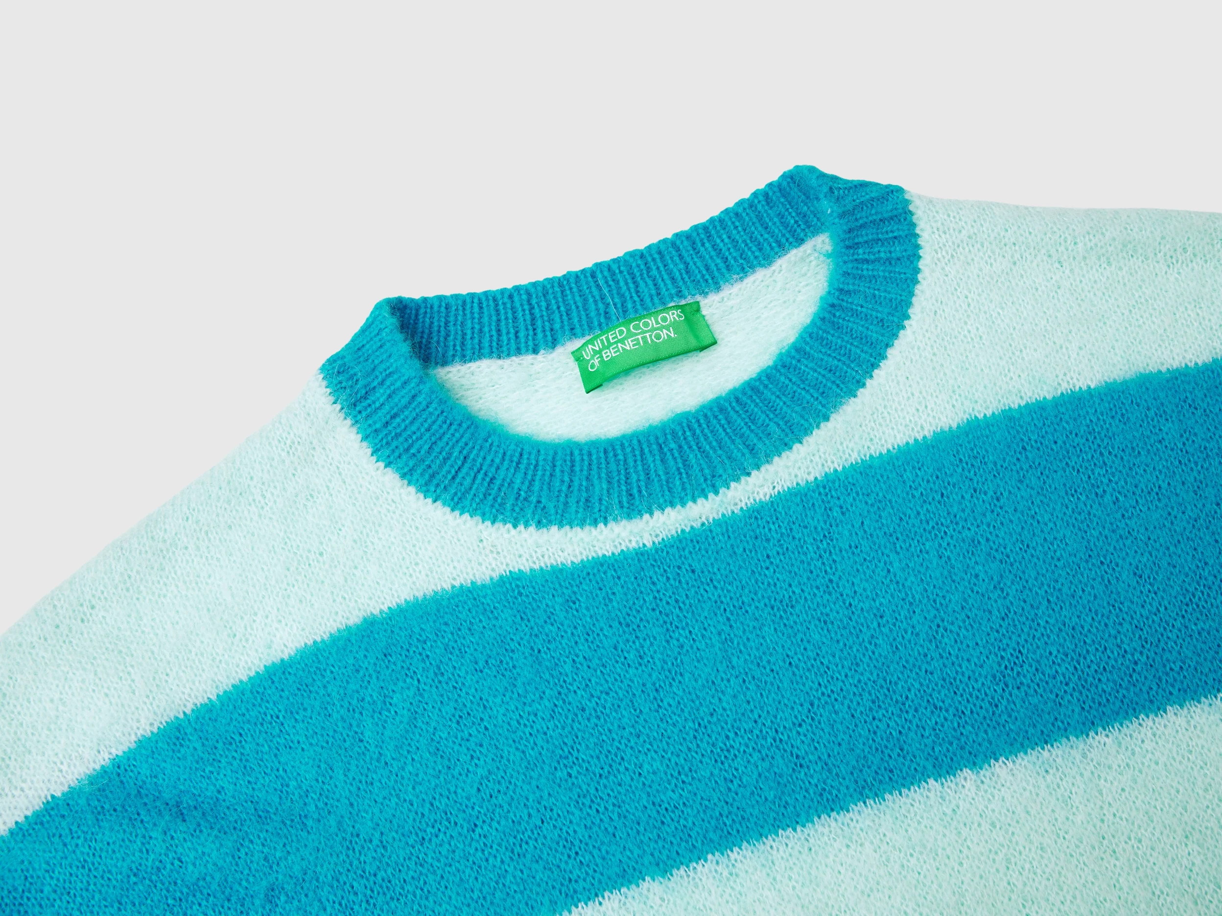 Maglia a righe in misto alpaca - Image 3