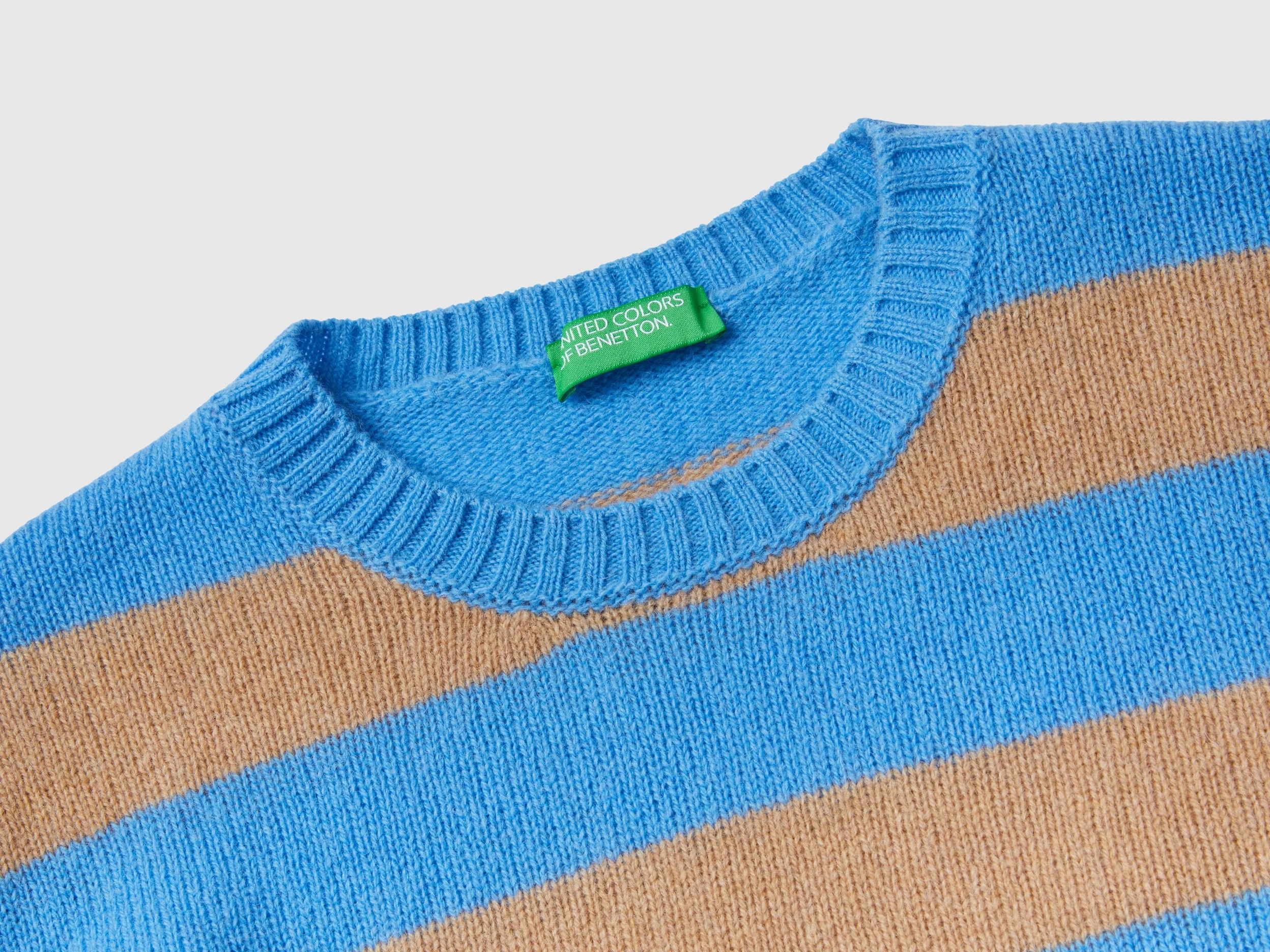 Maglia a righe in pura lana Shetland - Image 3
