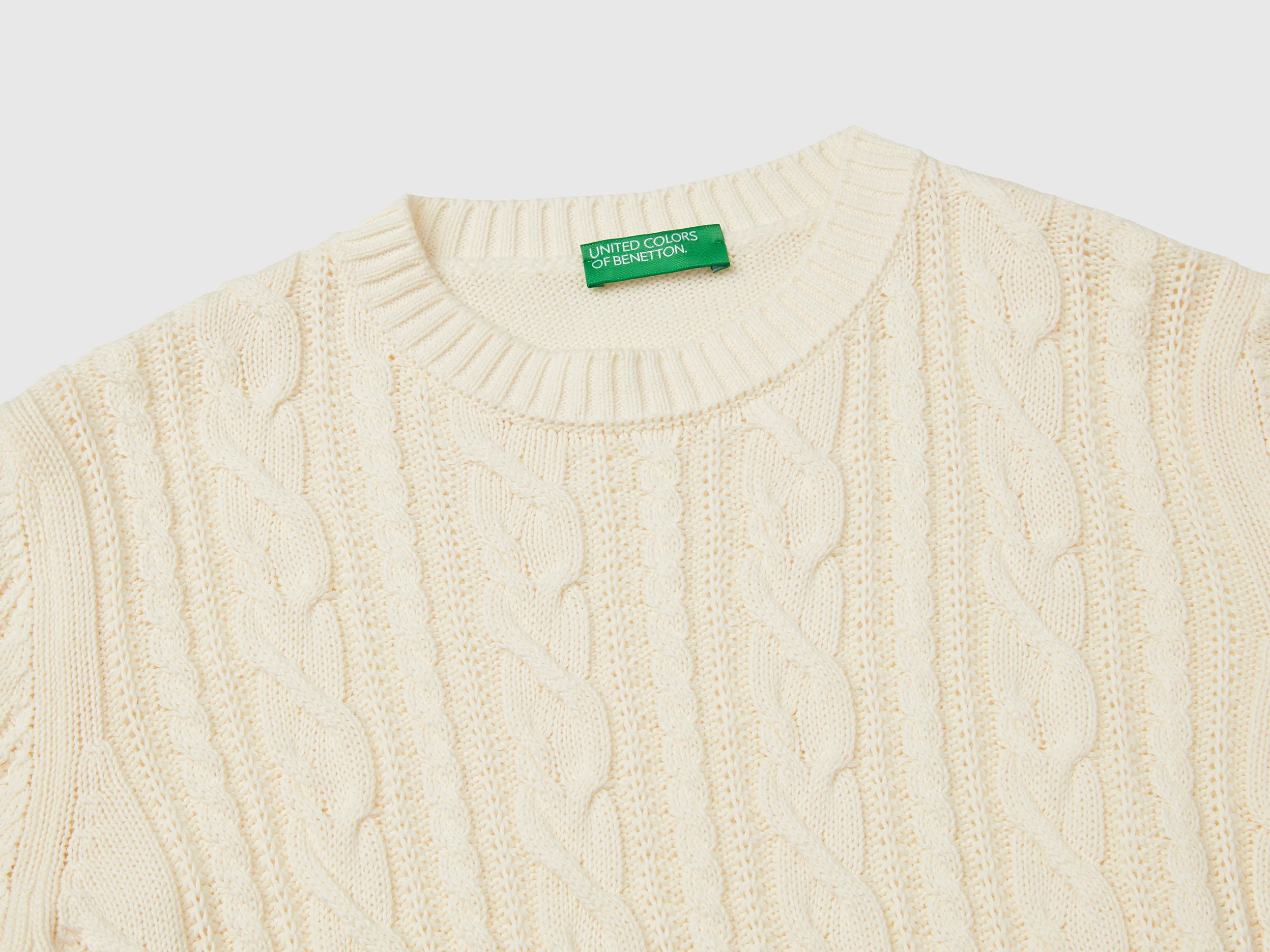 Maglia a trecce 100% cotone - Image 3