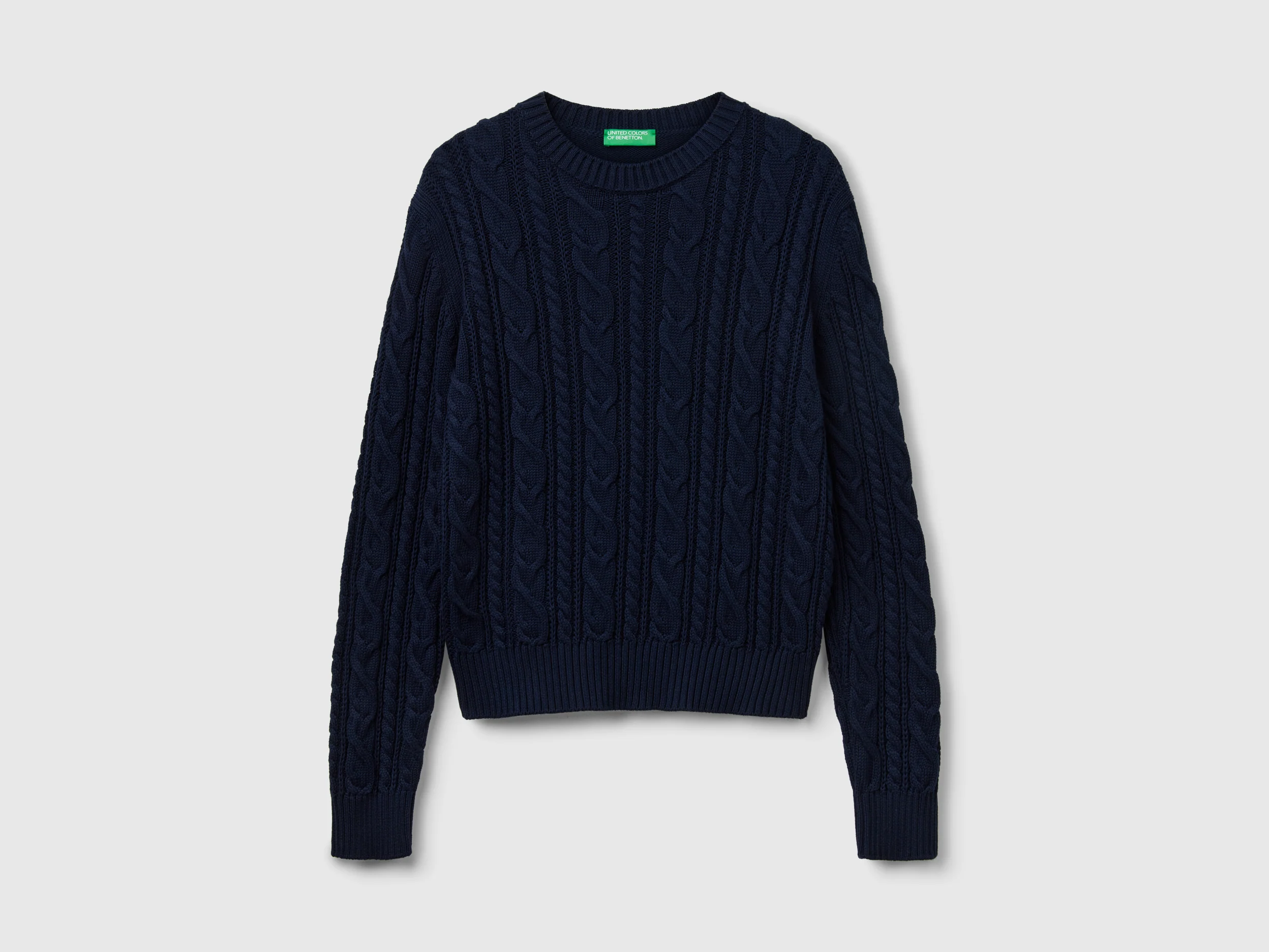 Maglia a trecce 100% cotone