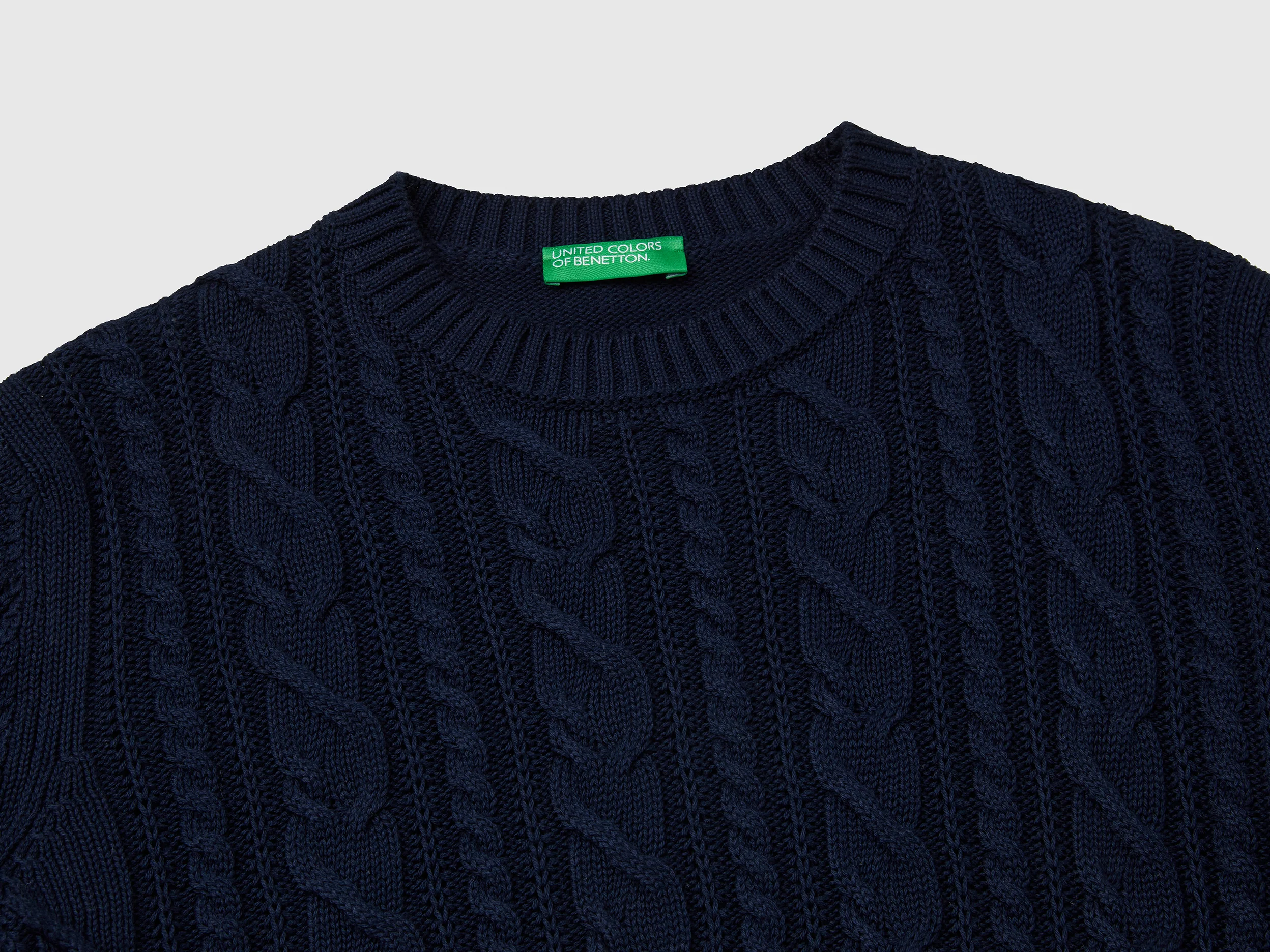 Maglia a trecce 100% cotone - Image 3