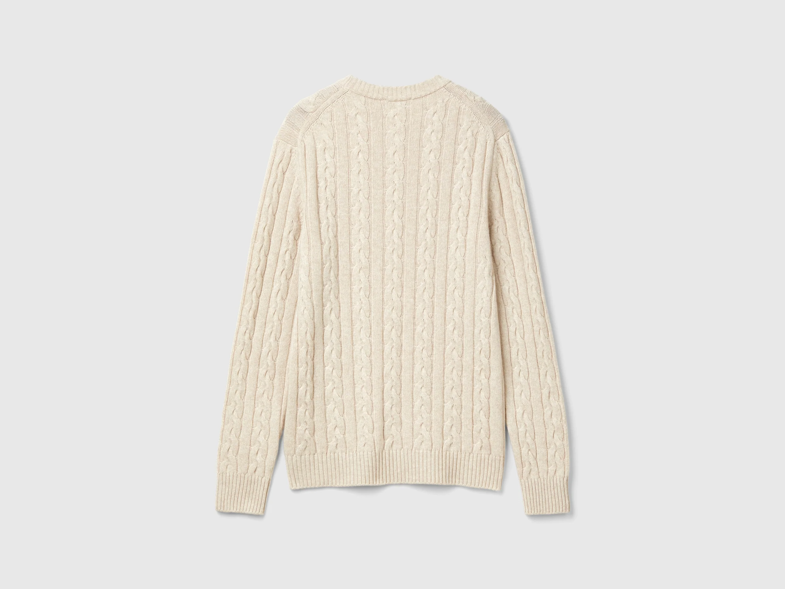 Maglia a trecce in misto cashmere - Image 2