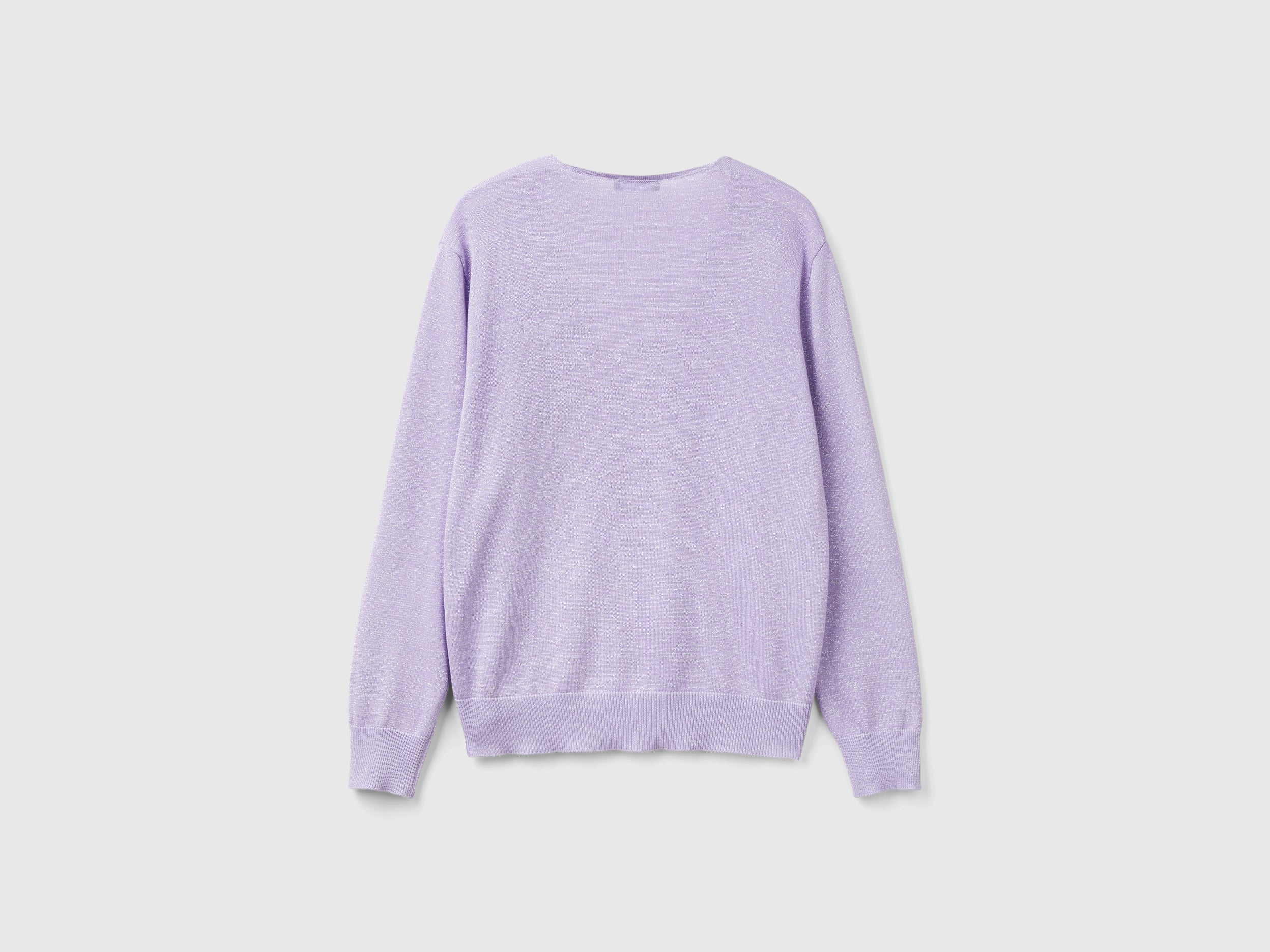 Maglia con scollo a V e lurex - Image 2