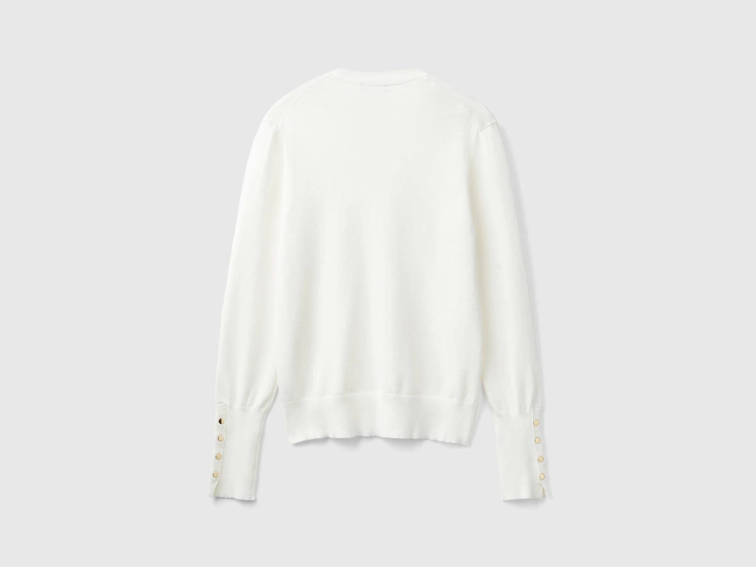 Maglia con scollo a V in misto viscosa - Image 2
