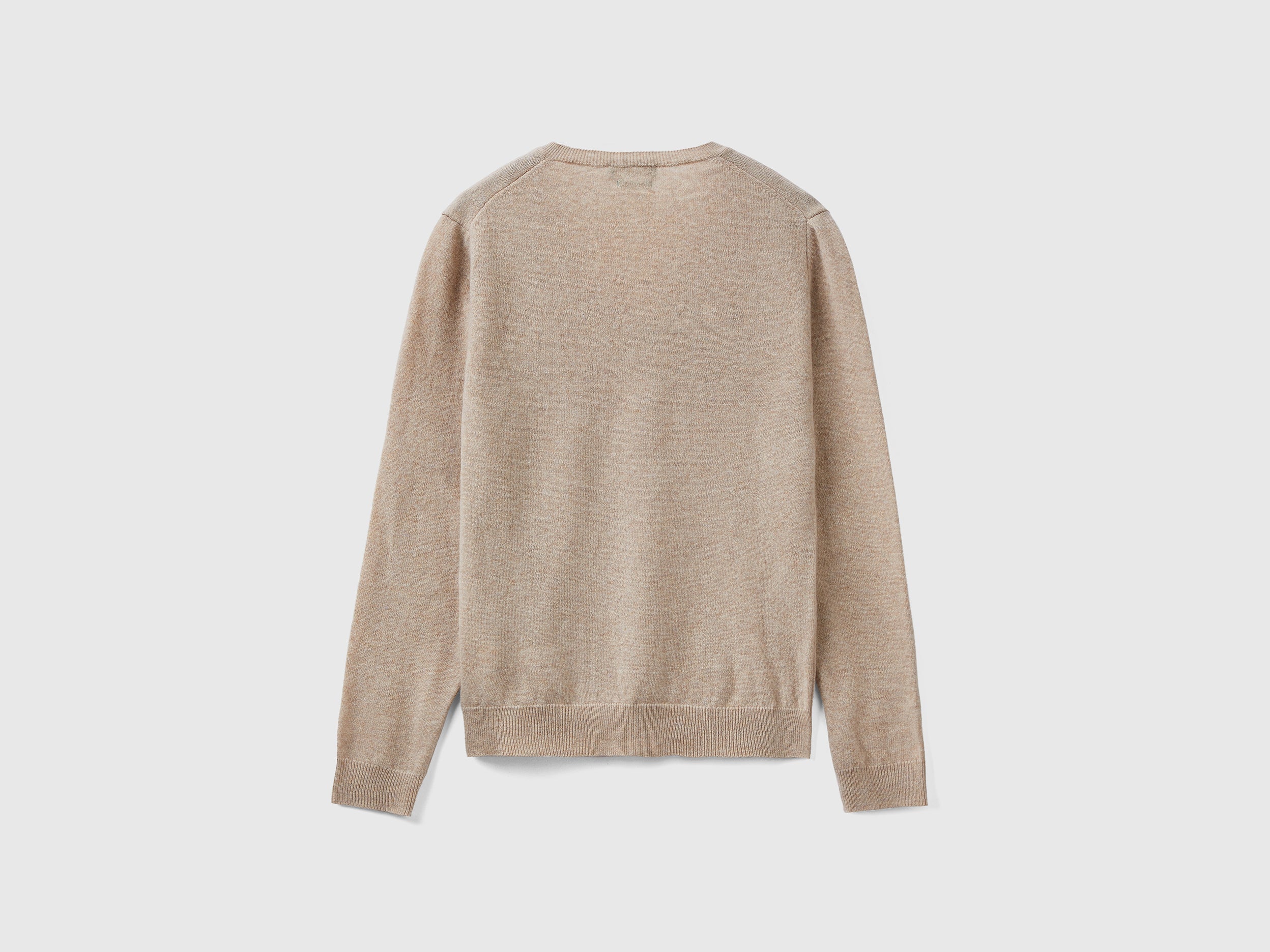 Maglia con scollo a V in pura lana Merino - Image 2
