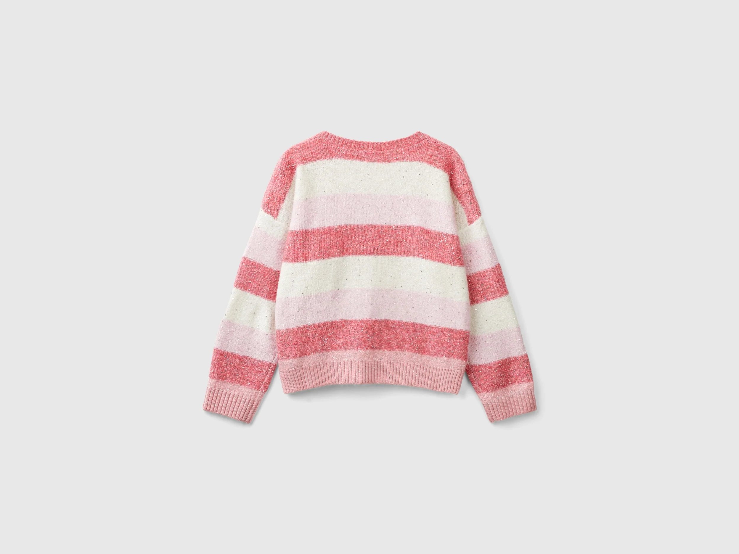 Maglia con tessuto riciclato e paillettes - Image 2
