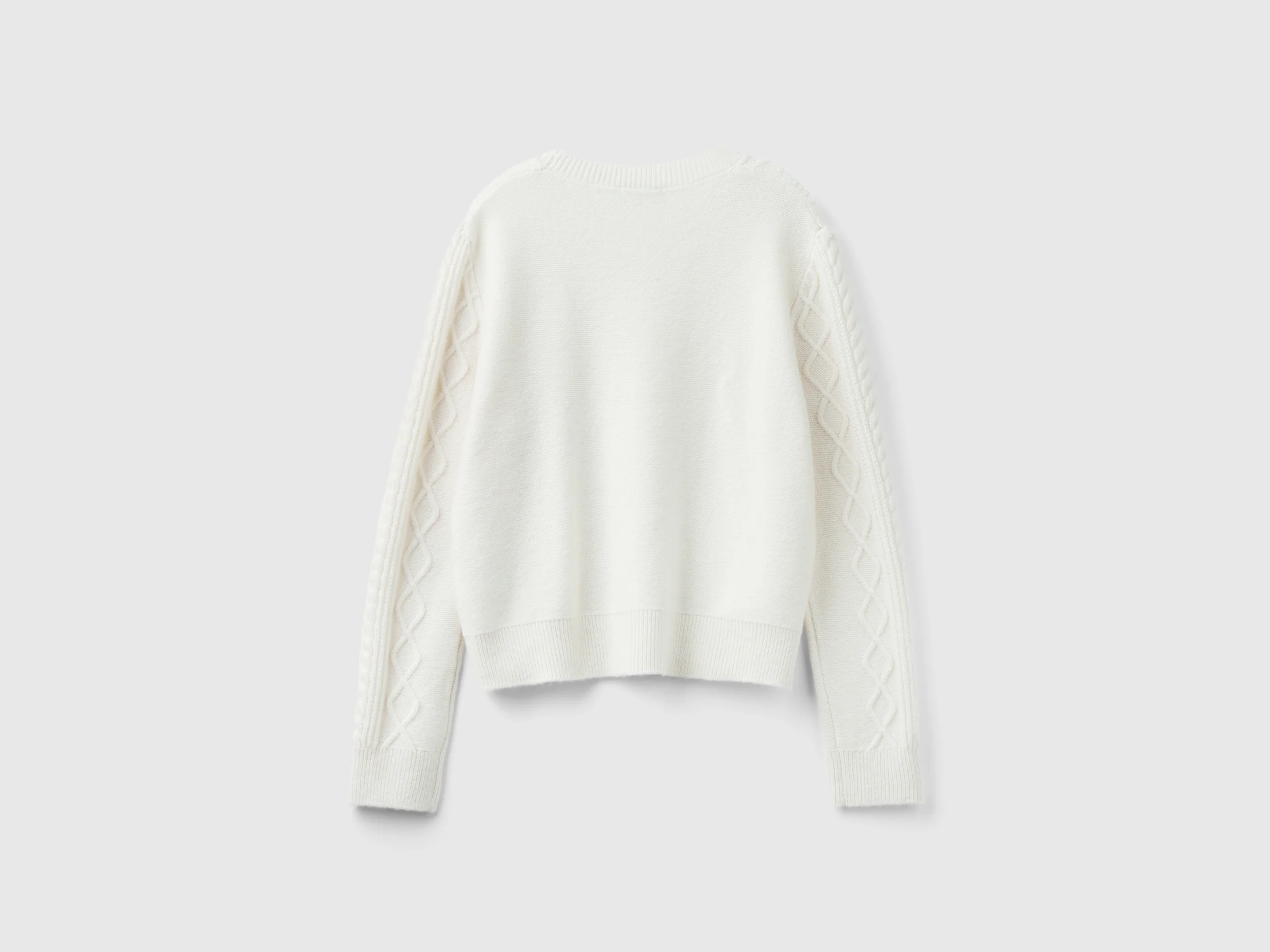 Maglia con trecce e strass - Image 2