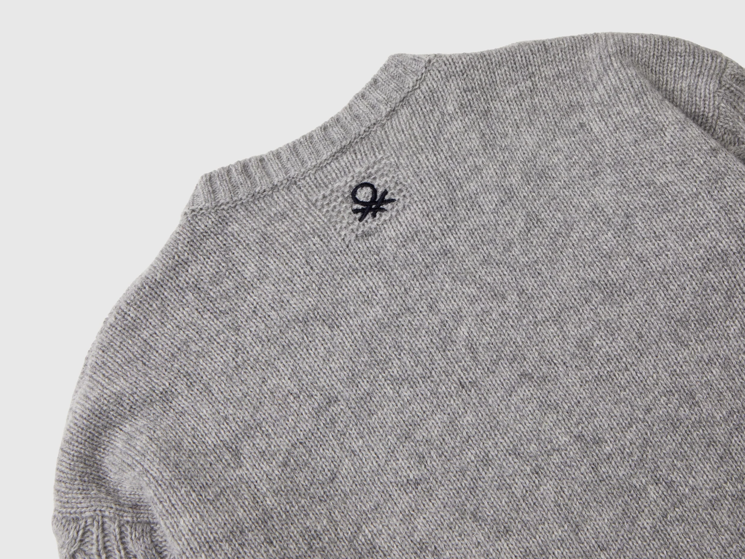 Maglia con trecce in misto lana - Image 3