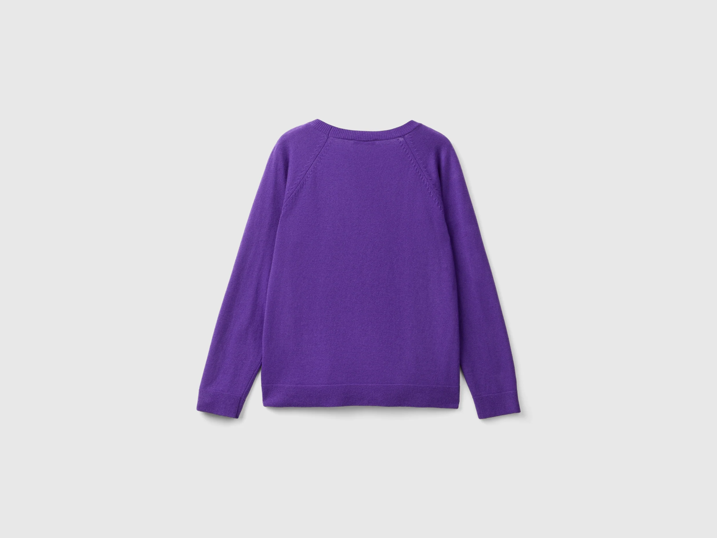 Maglia girocollo in misto lana e cashmere - Image 2