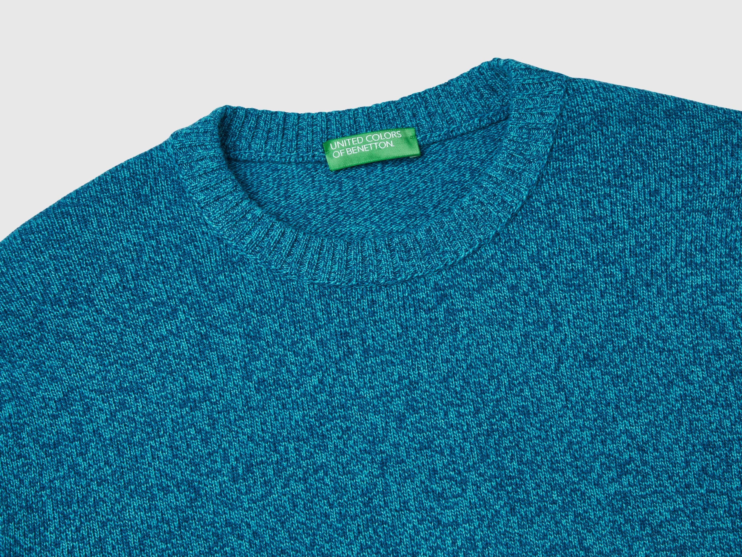 Maglia girocollo in misto lana e cashmere - Image 3