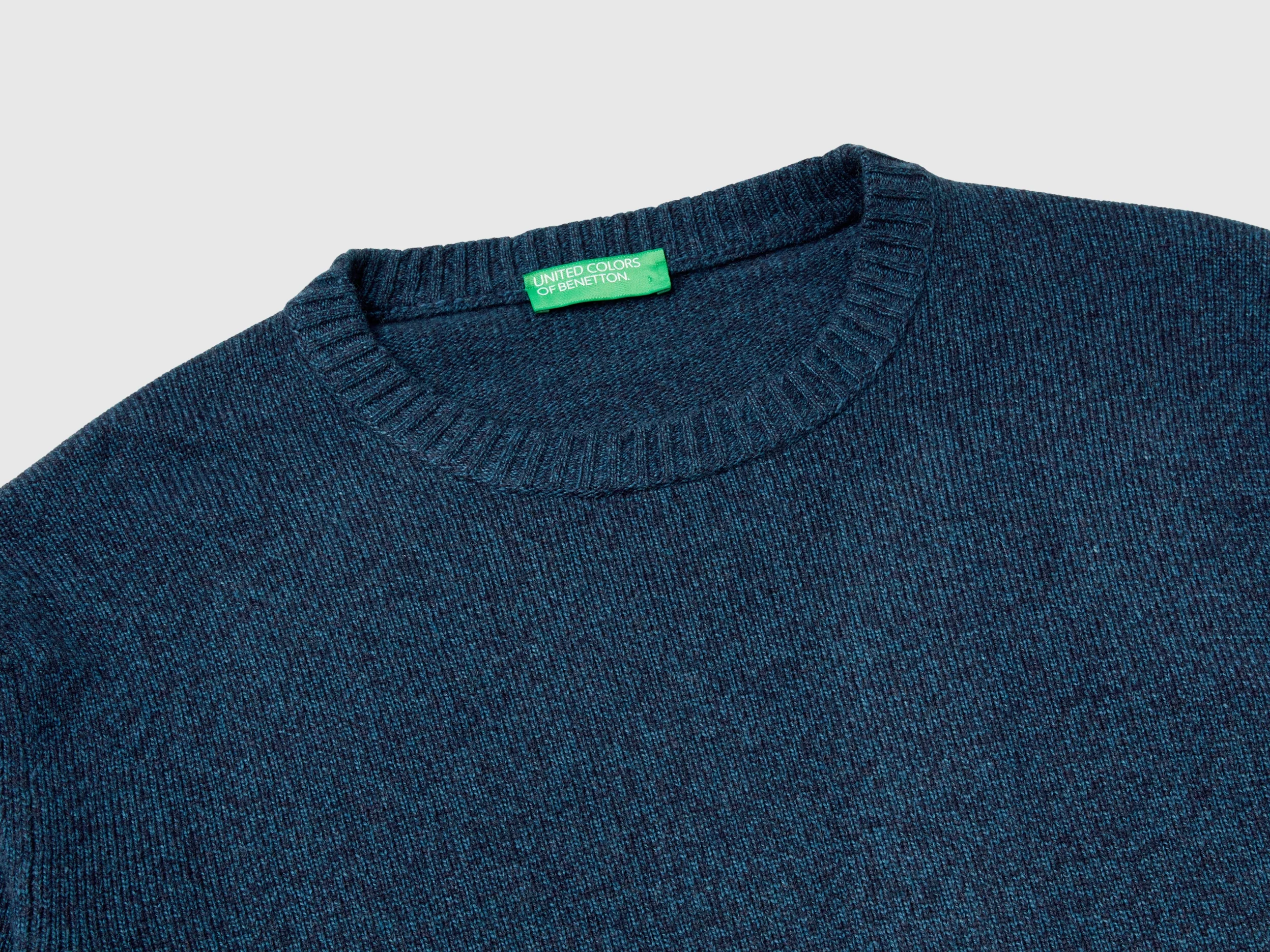Maglia girocollo in misto lana e cashmere - Image 3