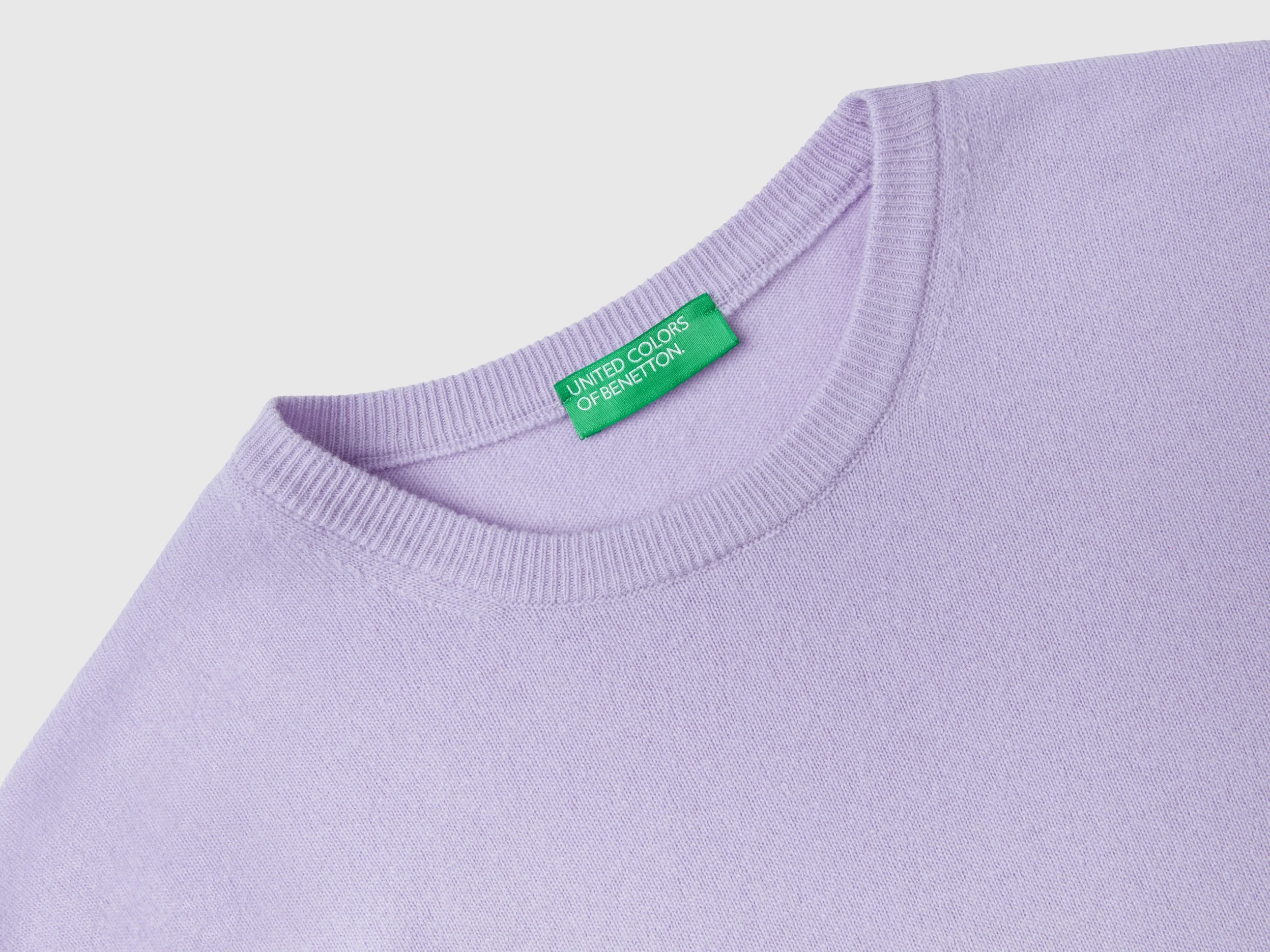Maglia girocollo in pura lana Merino - Image 3