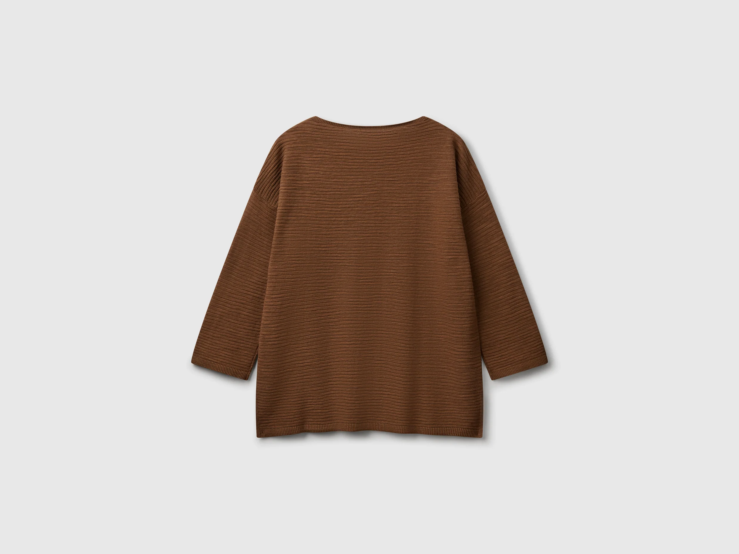 Maglia in misto lino con manica a 3/4 - Image 2