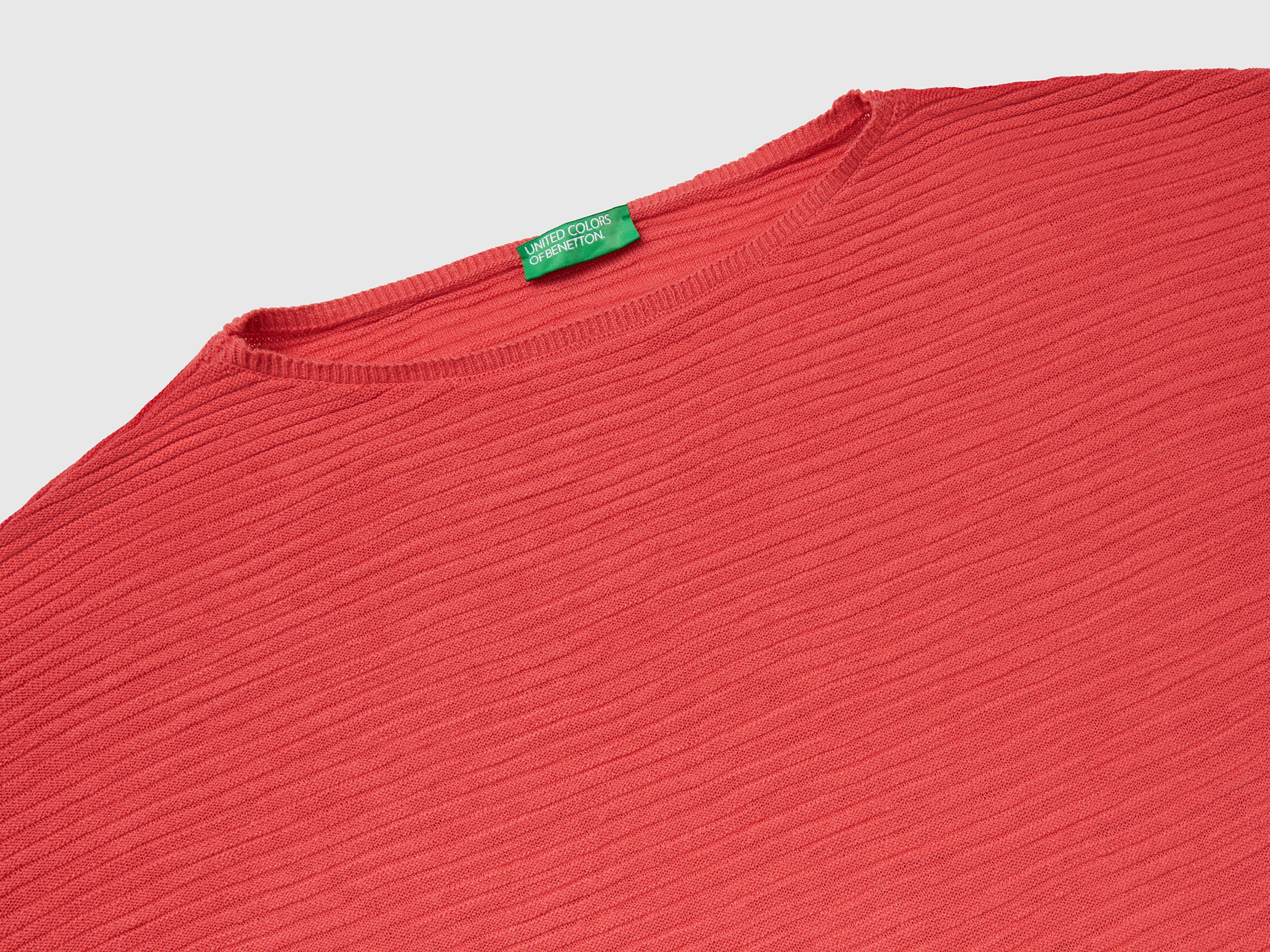 Maglia in misto lino con manica a 3/4 - Image 3