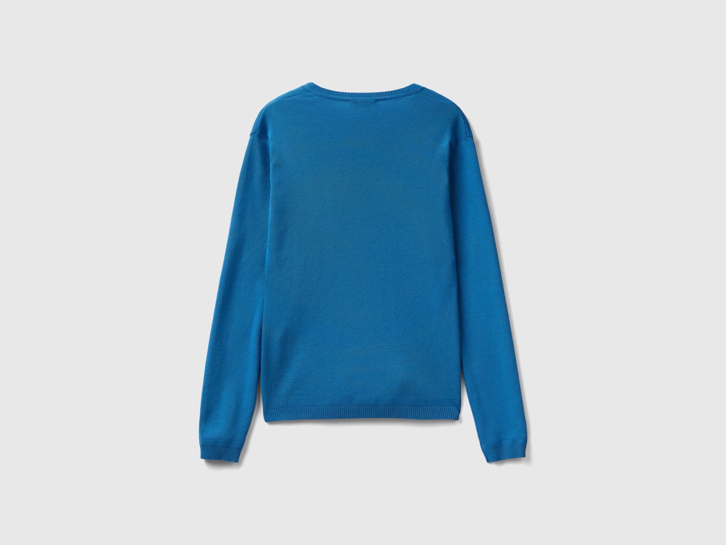 Maglia in puro cotone con scollo a V - Image 2