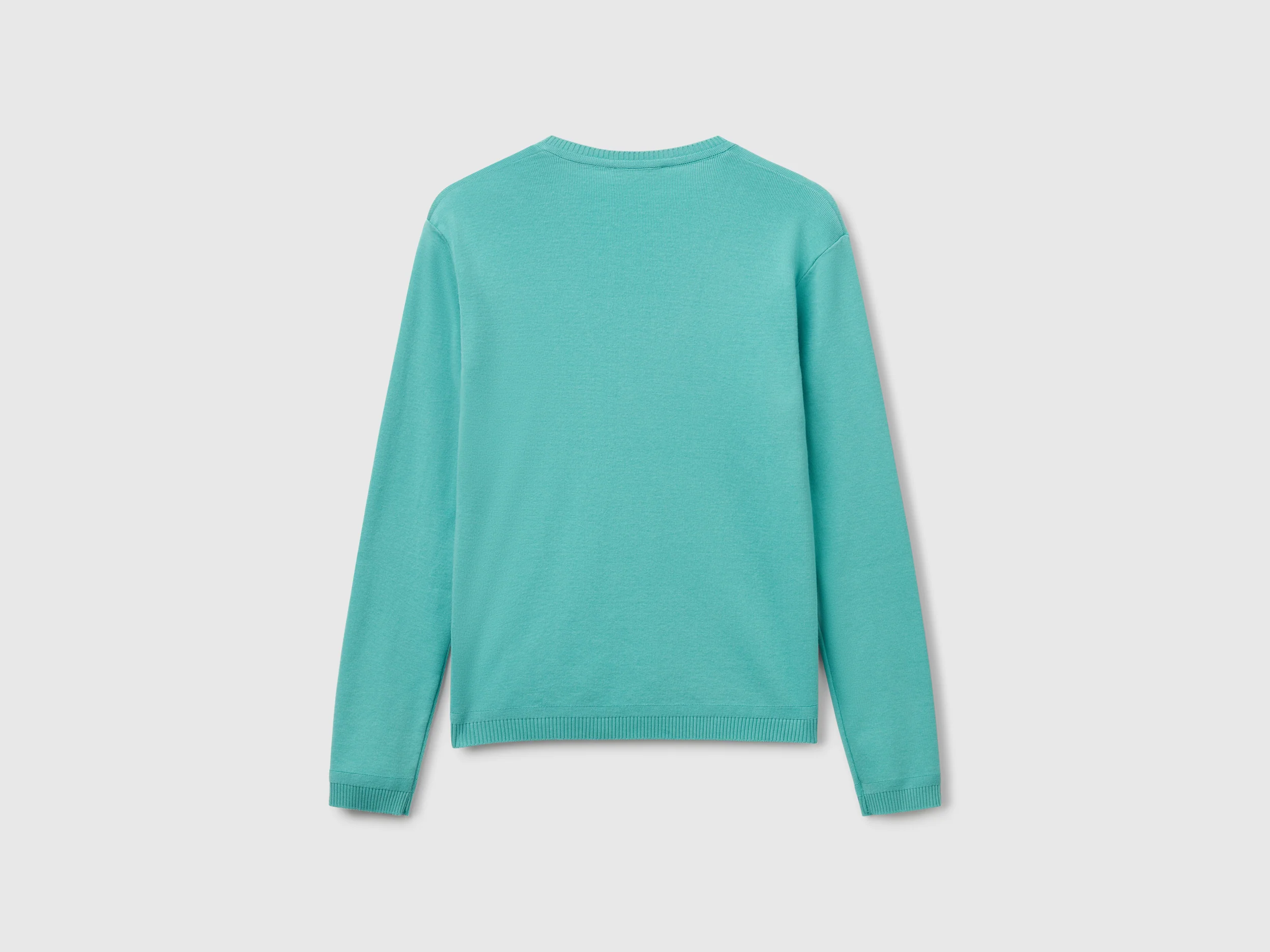 Maglia in puro cotone con scollo a V - Image 2