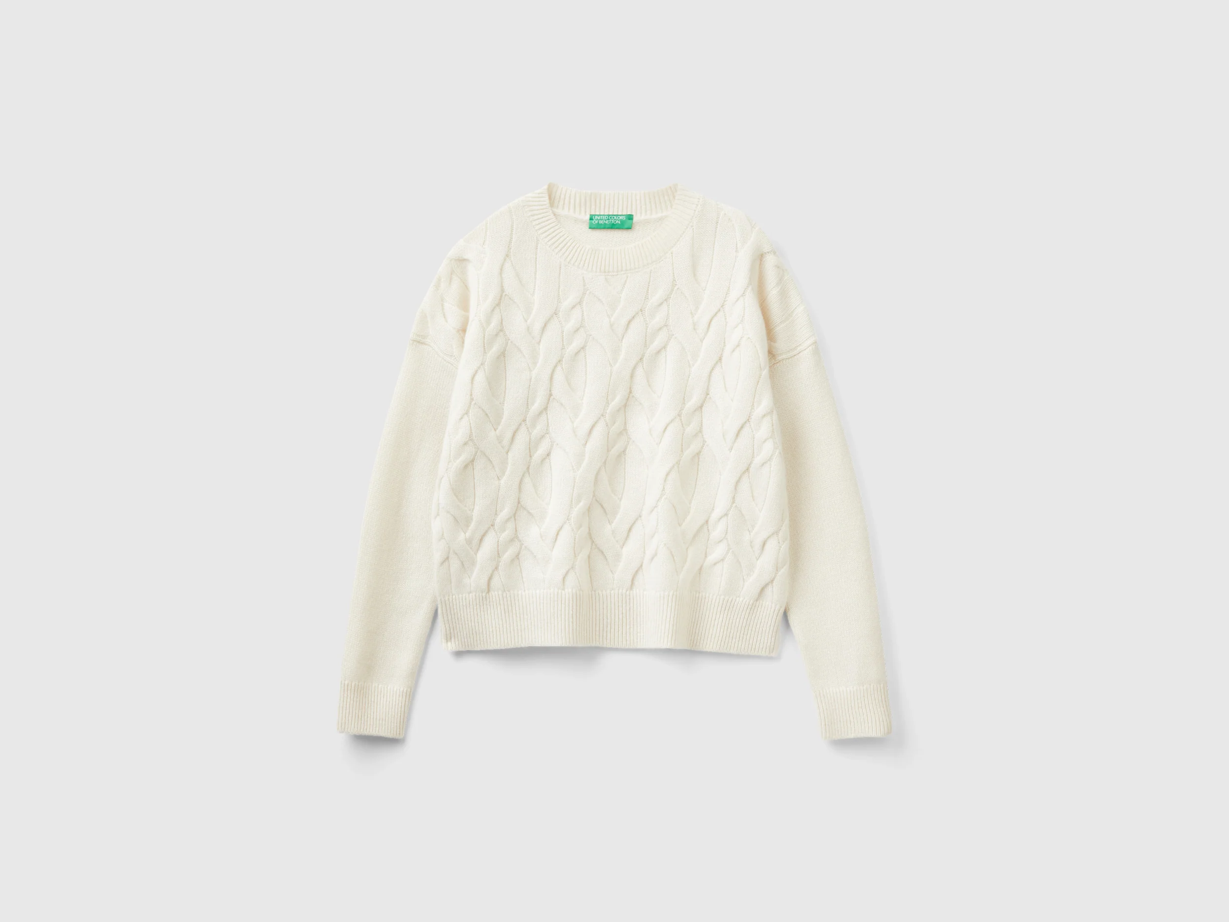 Maglia lavorata in puro cashmere