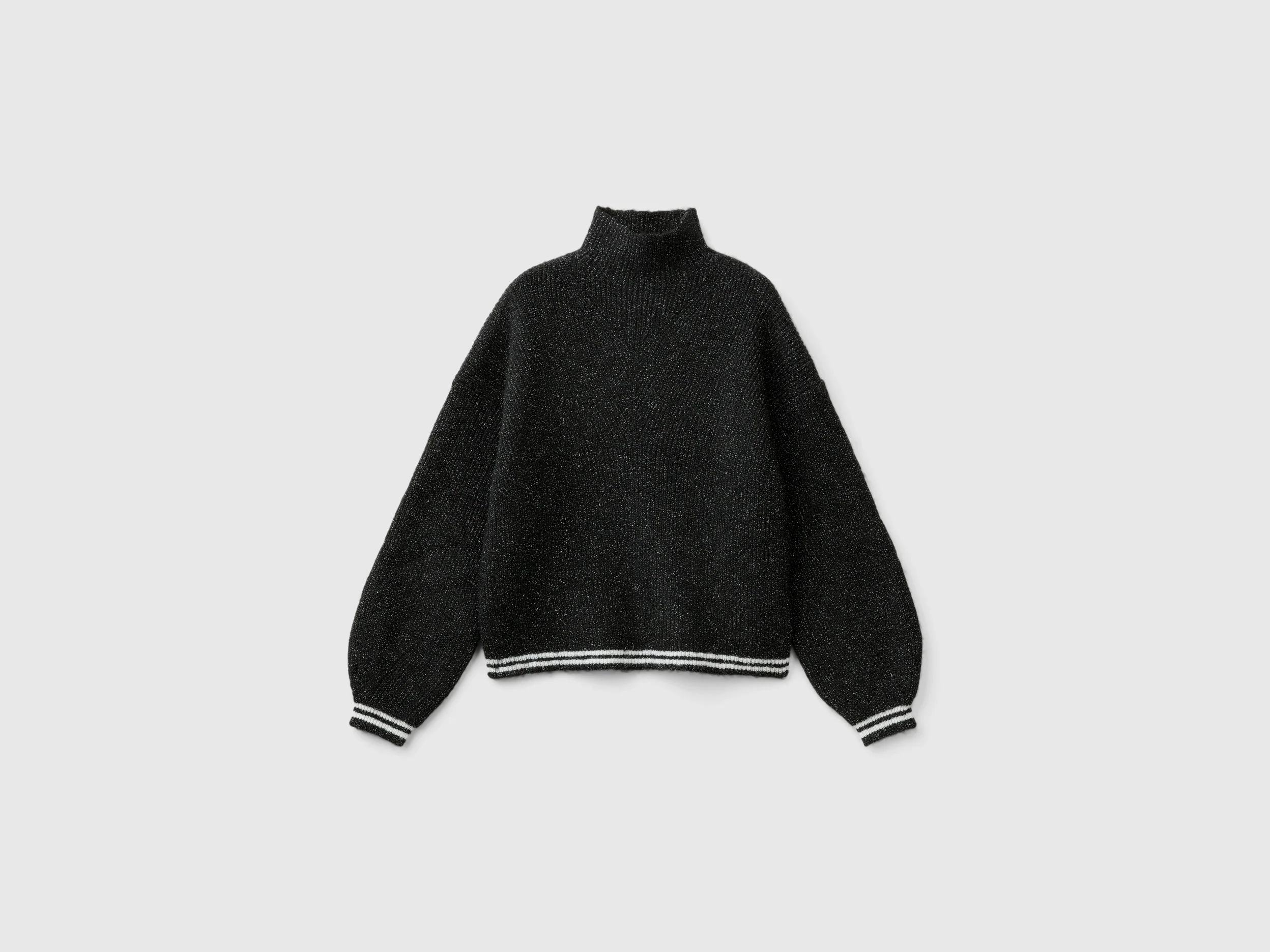 Maglia lupetto in misto lana