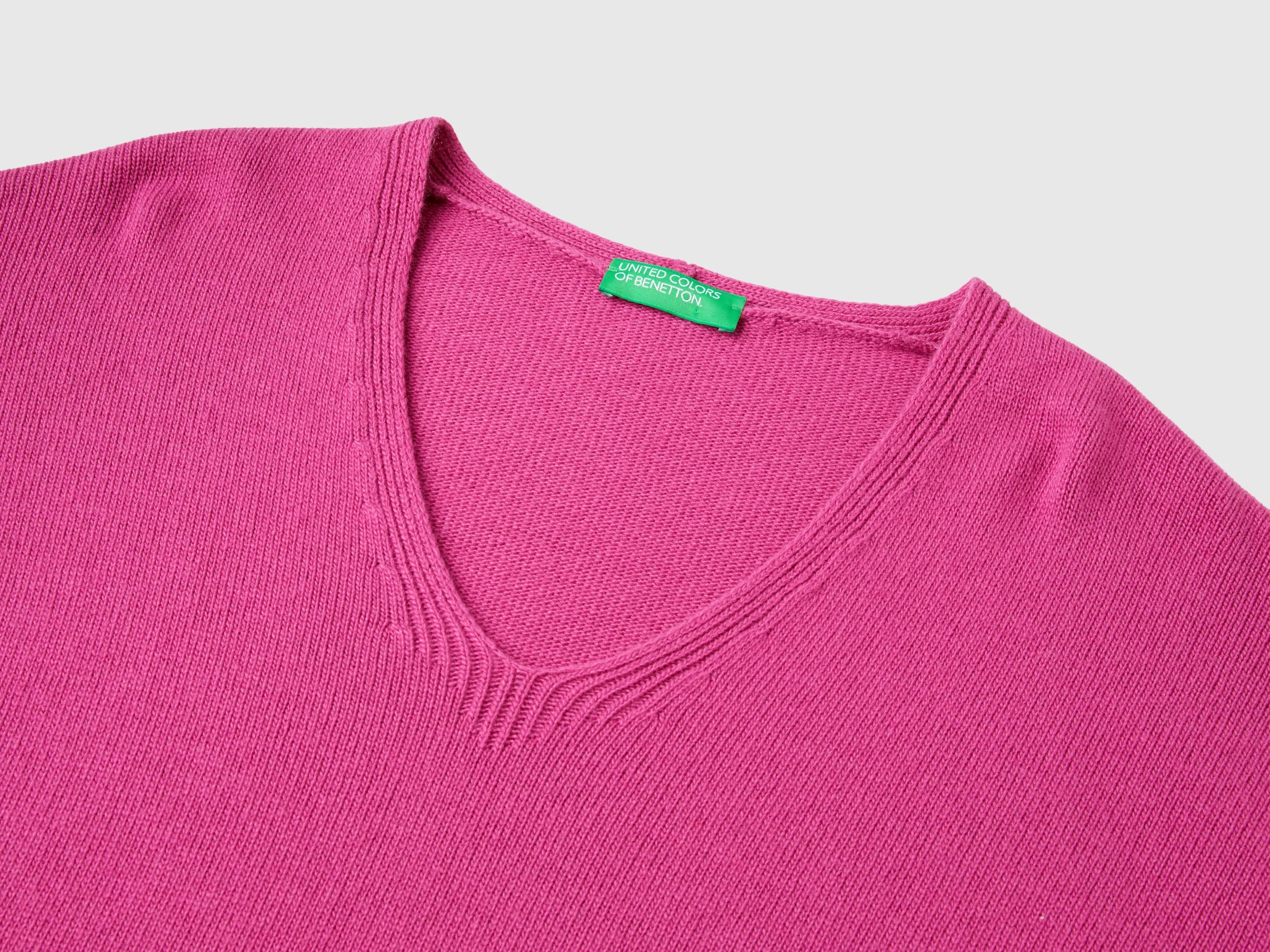 Maglia scollo a V in misto lana - Image 3