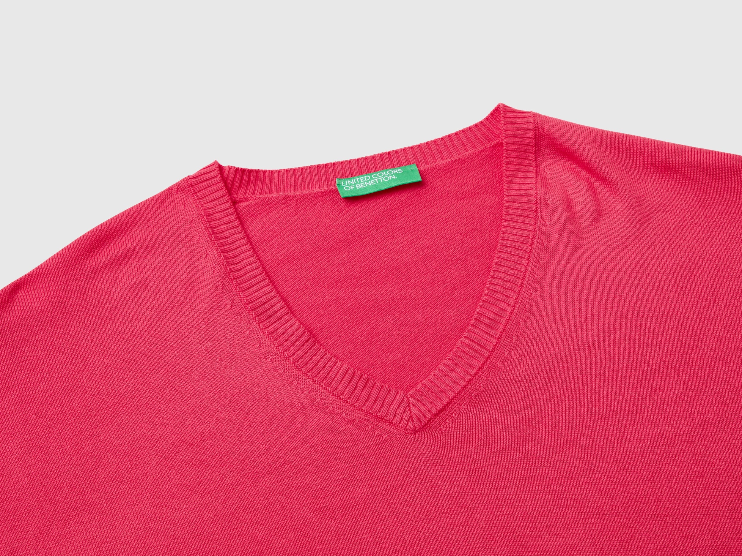Maglia scollo a V in misto Modal - Image 3