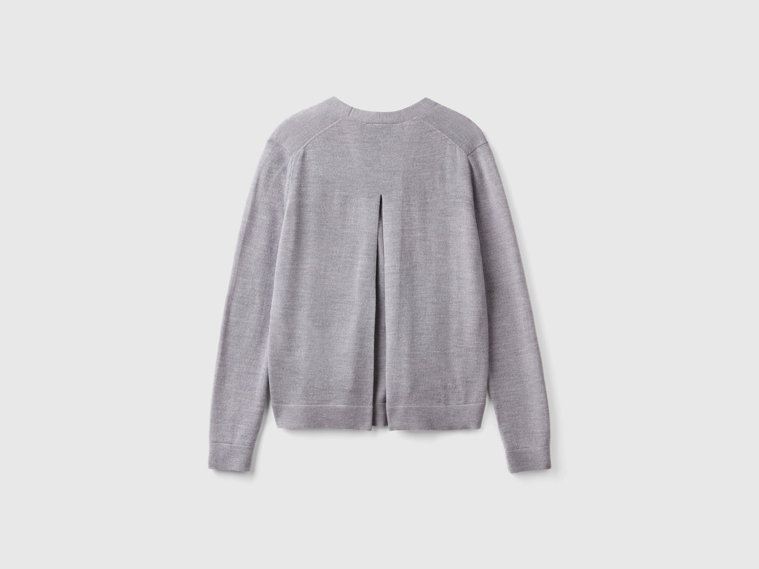 Maglia scollo a V in pura lana Merino - Image 2