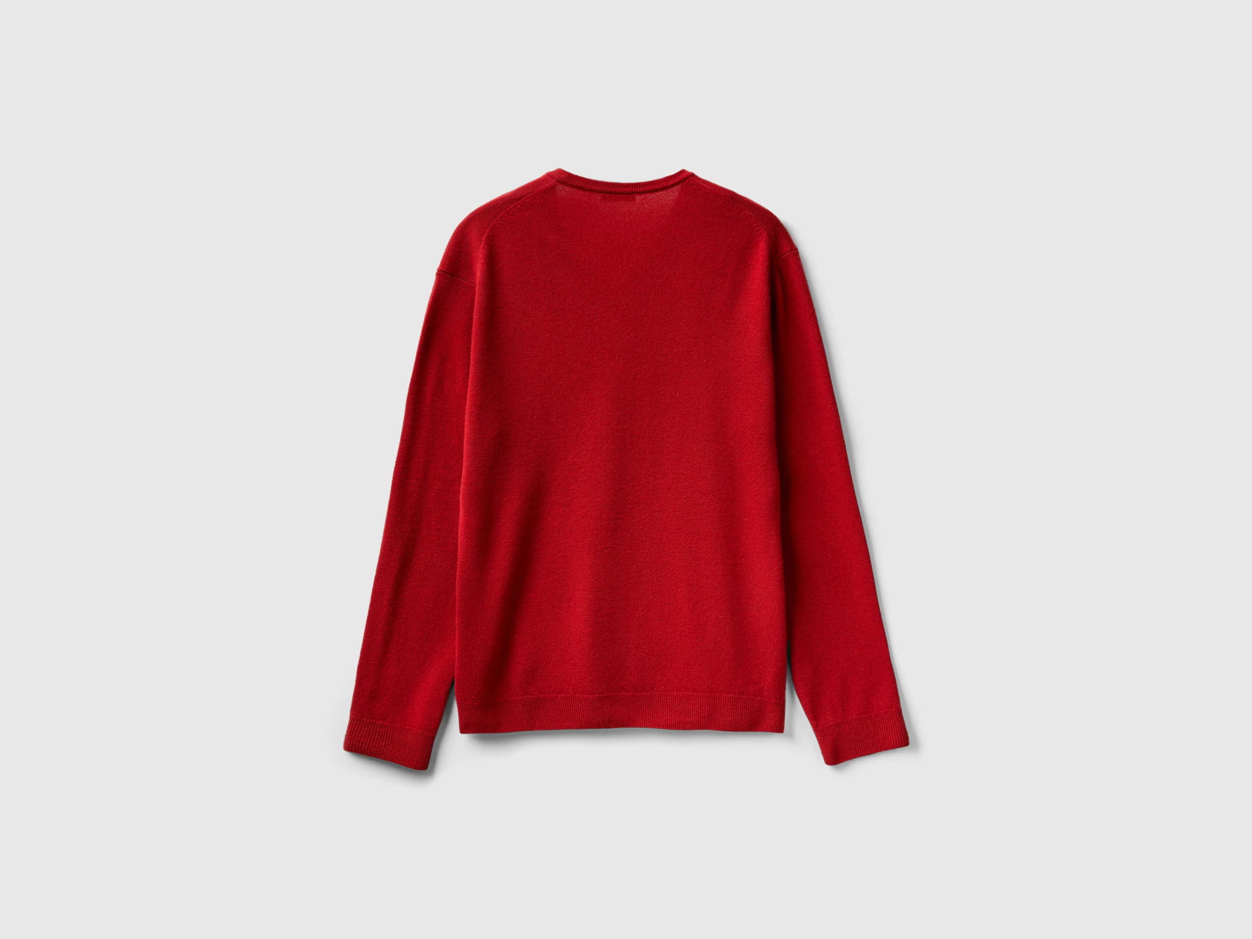 Maglia scollo a V in pura lana Merino - Image 2