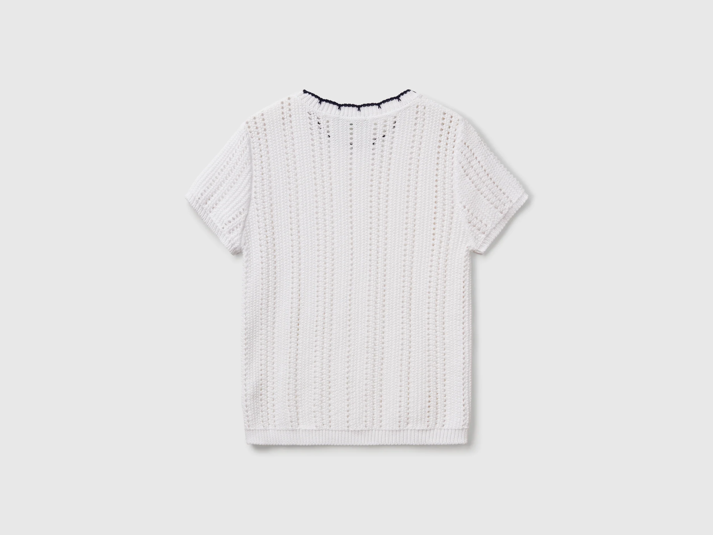 Maglia traforata in puro cotone - Image 2