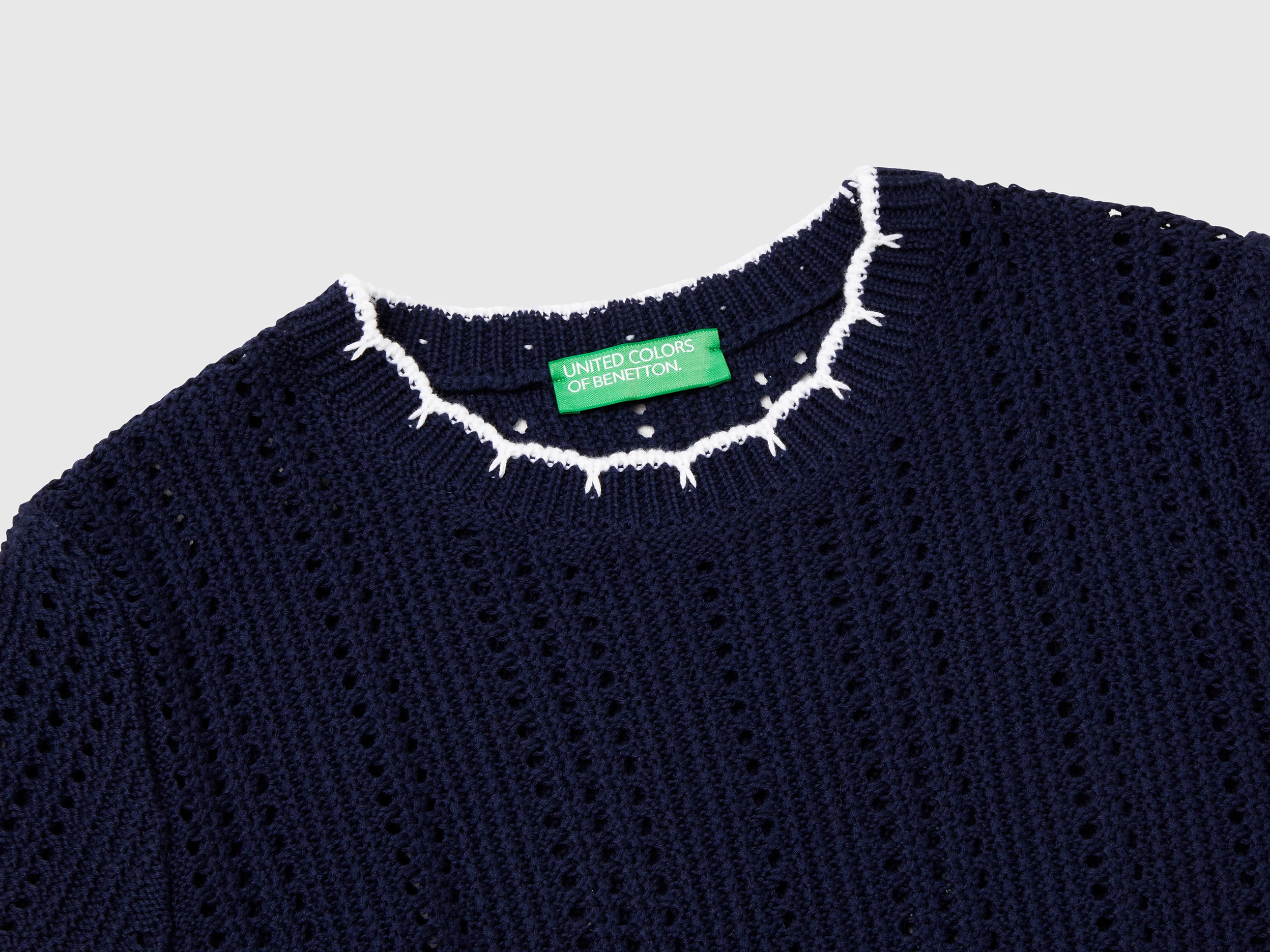 Maglia traforata in puro cotone - Image 3