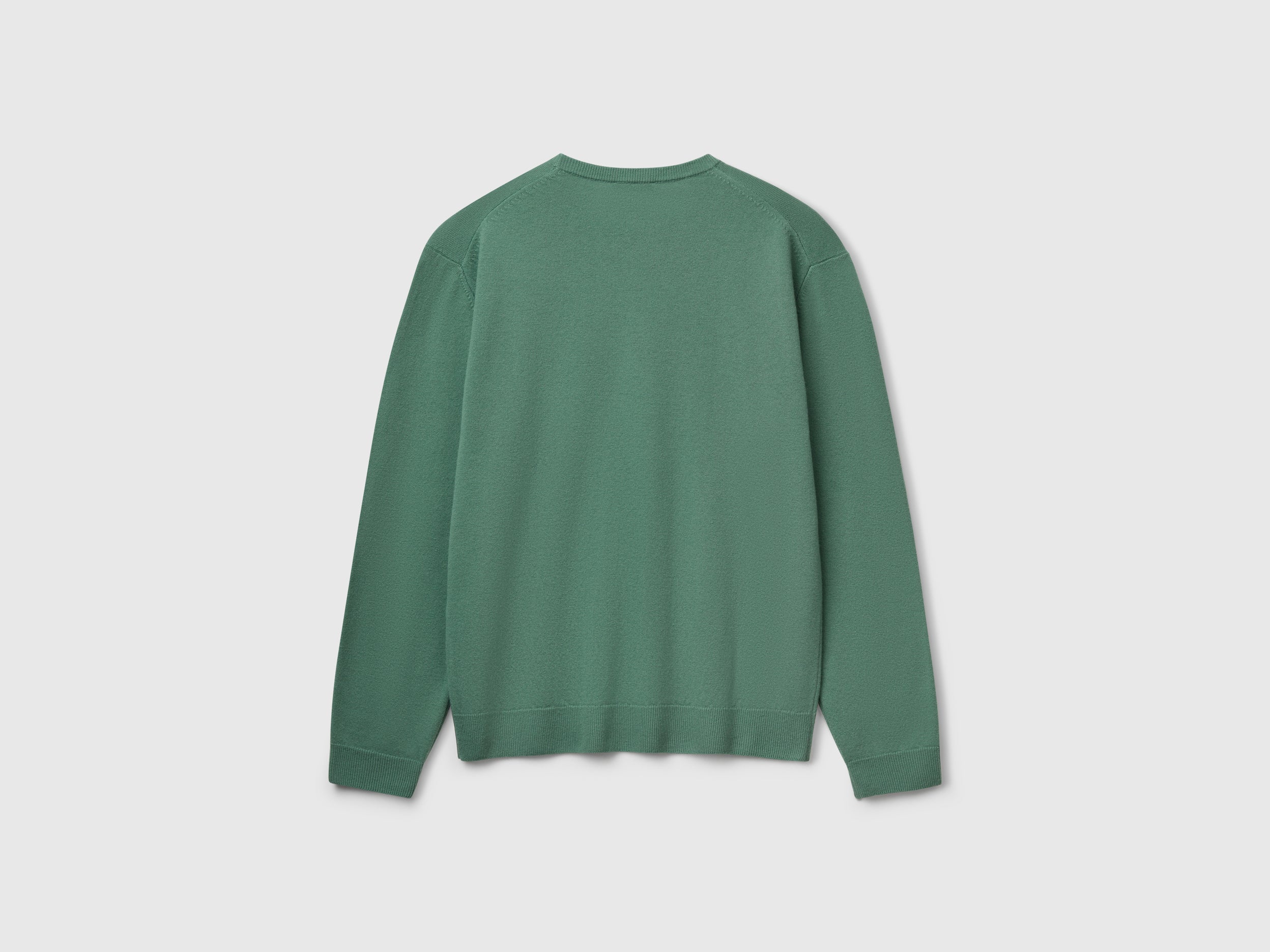 Maglia verde bosco in pura lana Merino - Image 2
