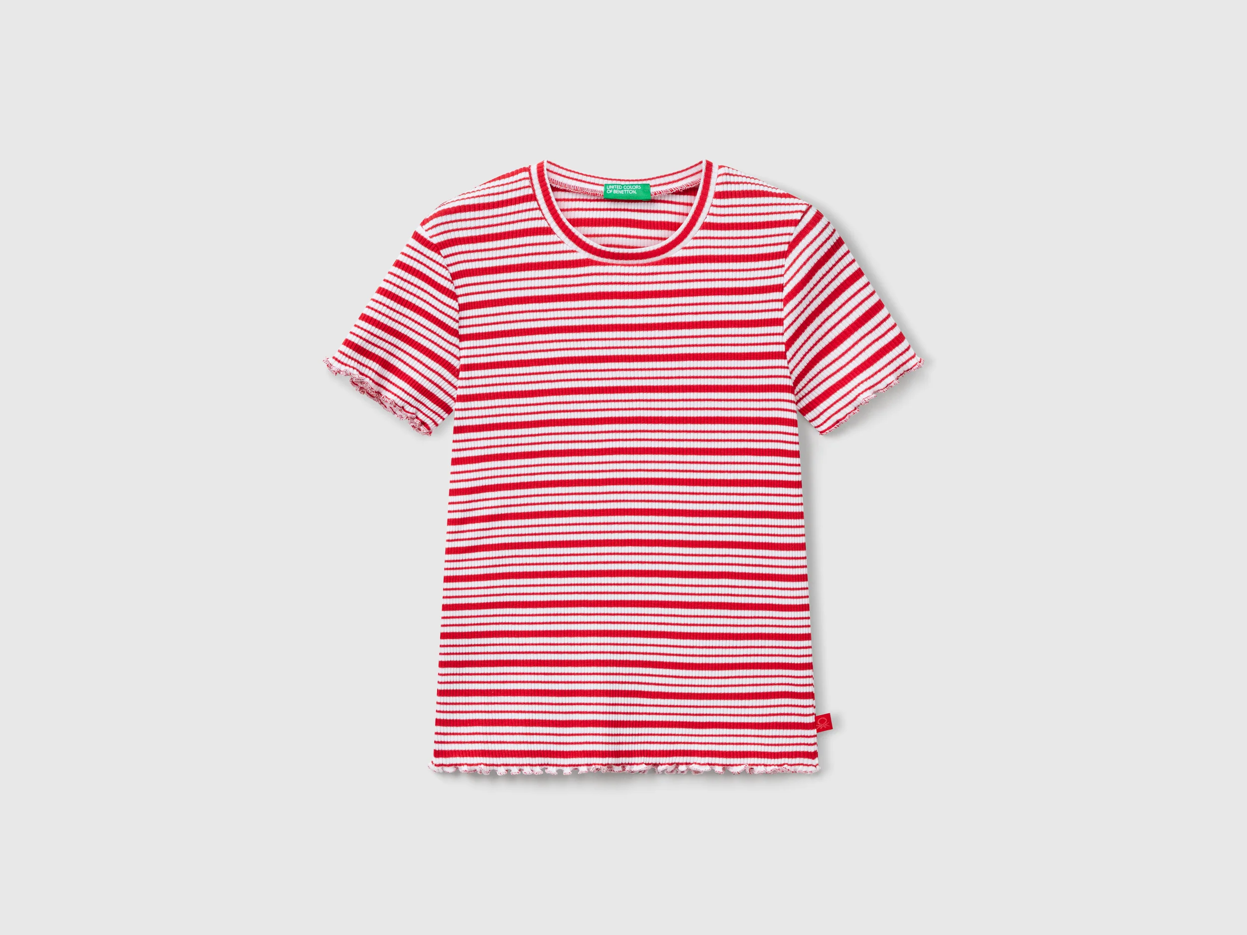 Maglietta a righe in cotone stretch