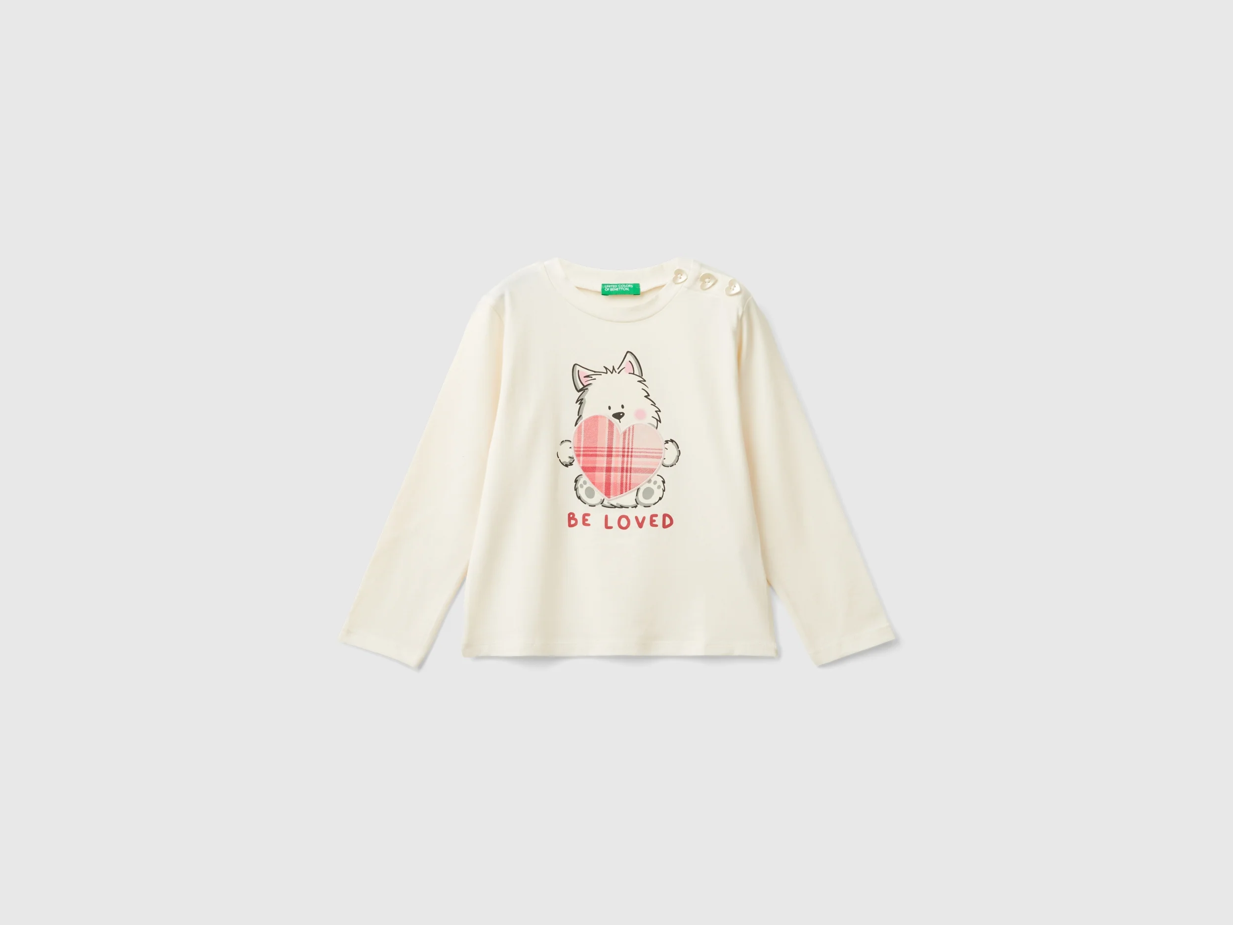 Maglietta con stampa in cotone stretch
