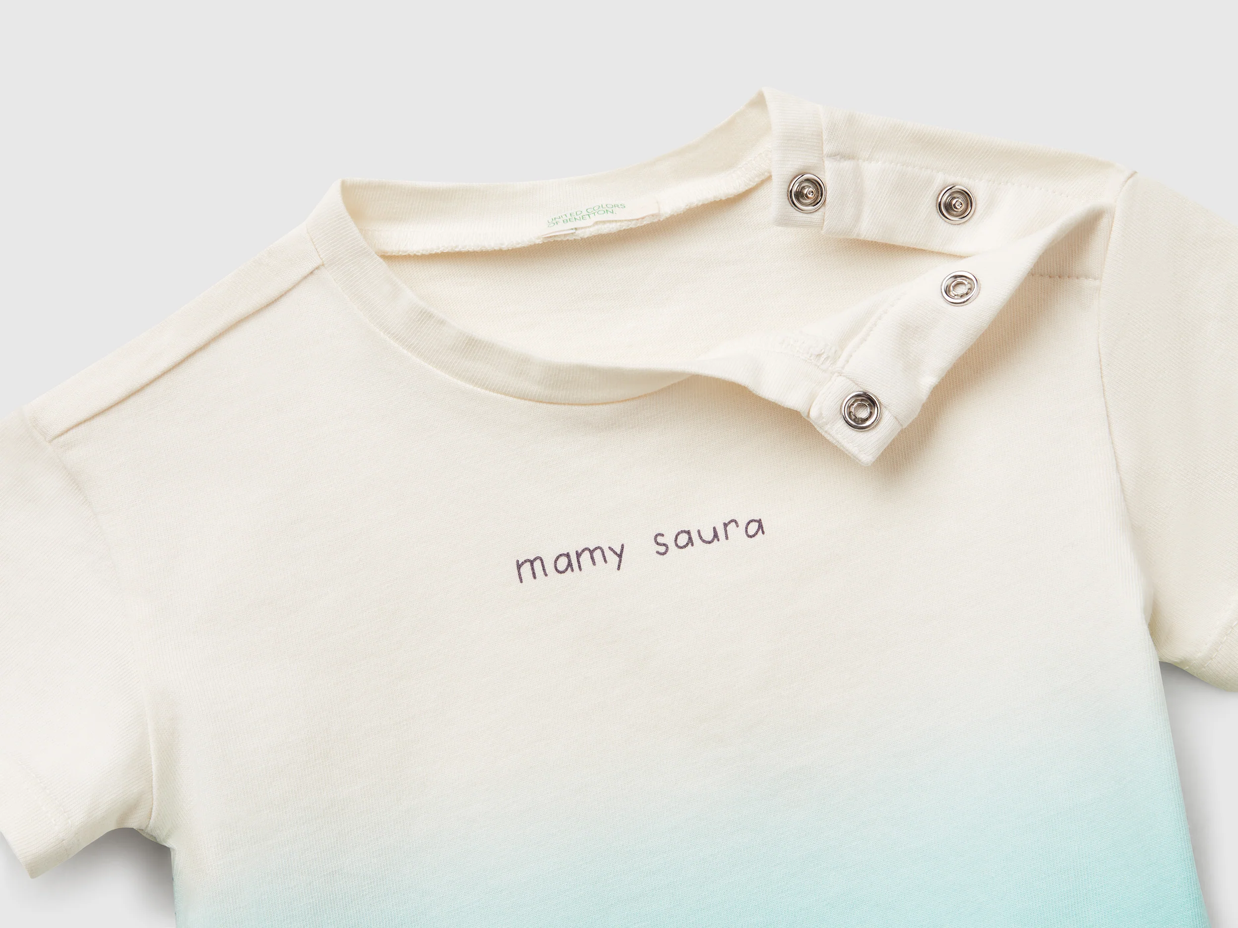 Maglietta dip-dye con stampa - Image 3
