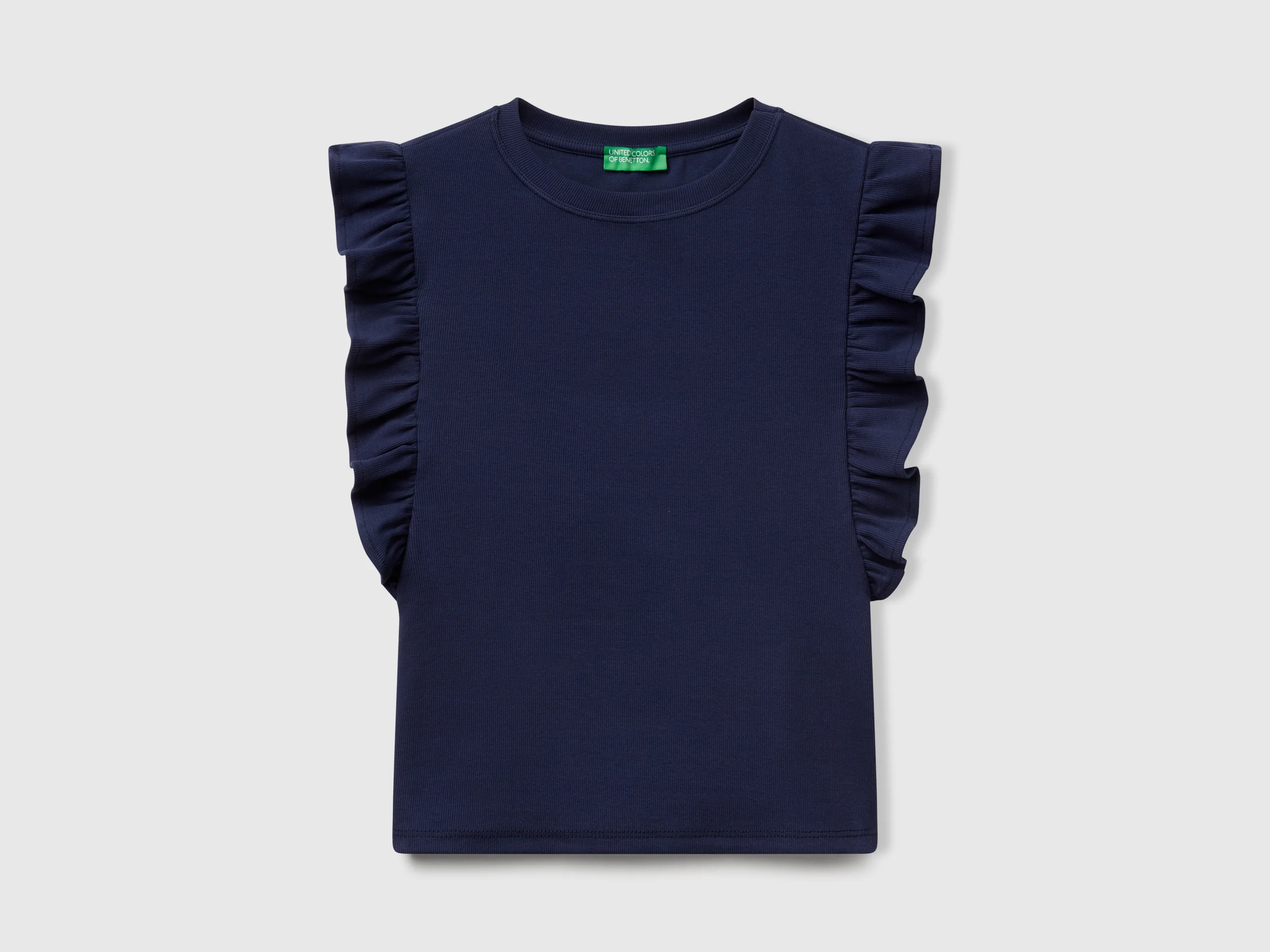 Maglietta slim fit con rouches