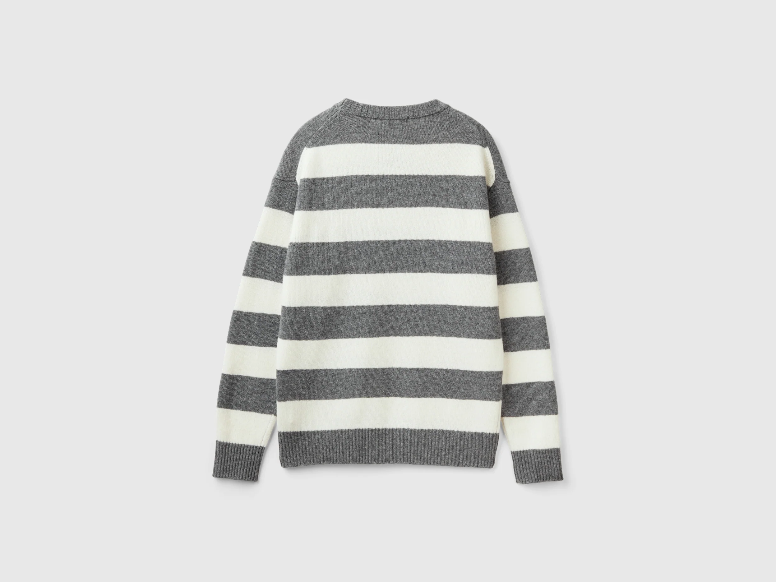 Maglione a righe in misto lana - Image 2