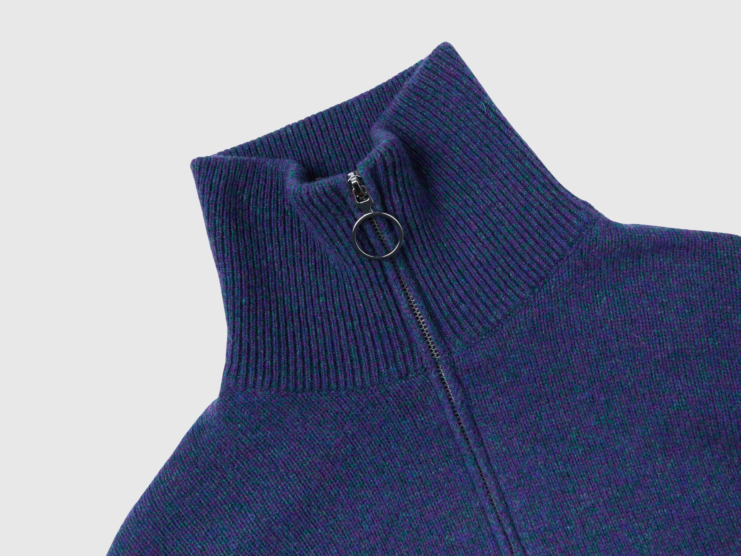 Maglione collo alto in pura lana Shetland - Image 3