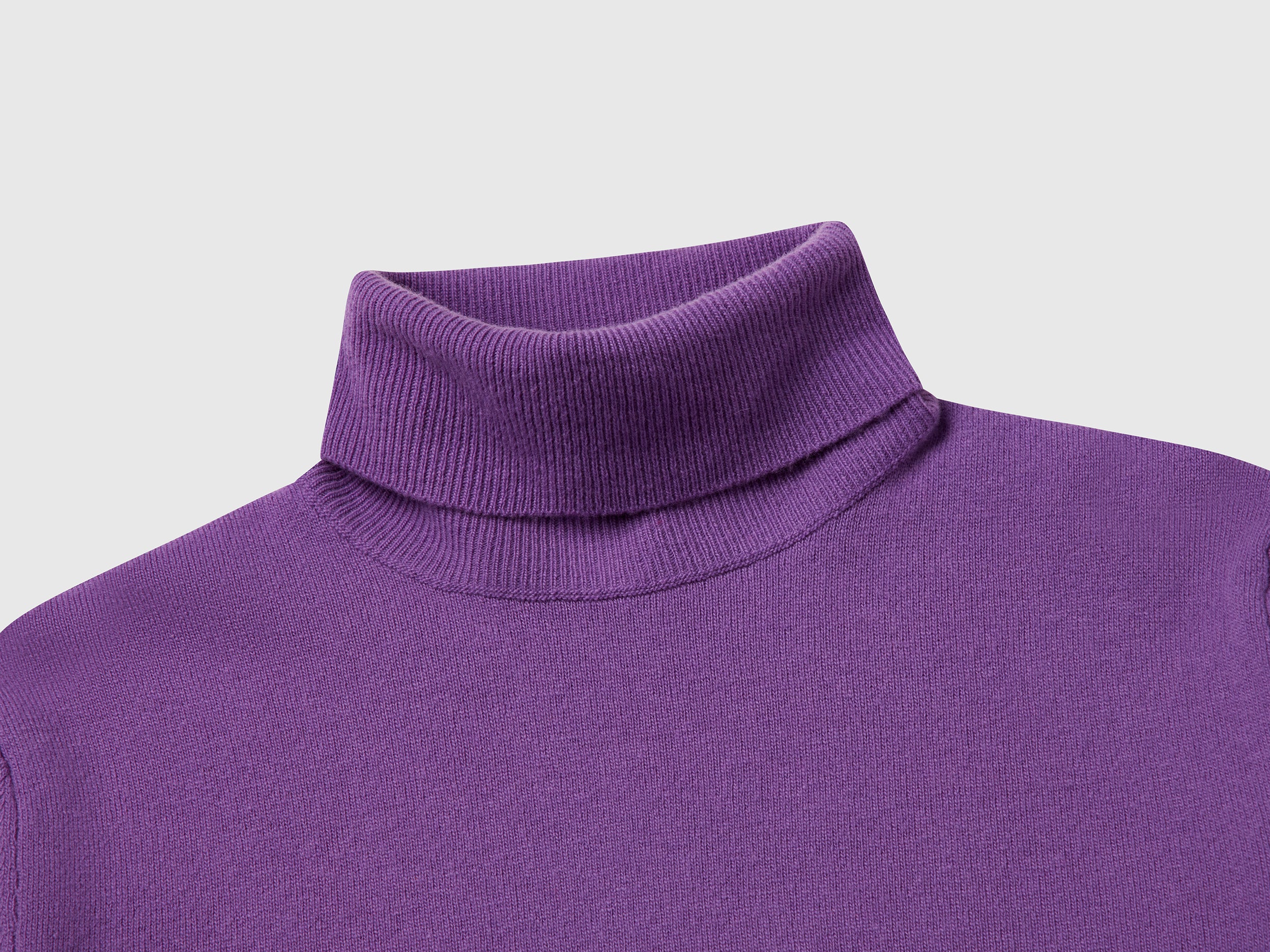 Maglione dolcevita in pura lana Merino - Image 3