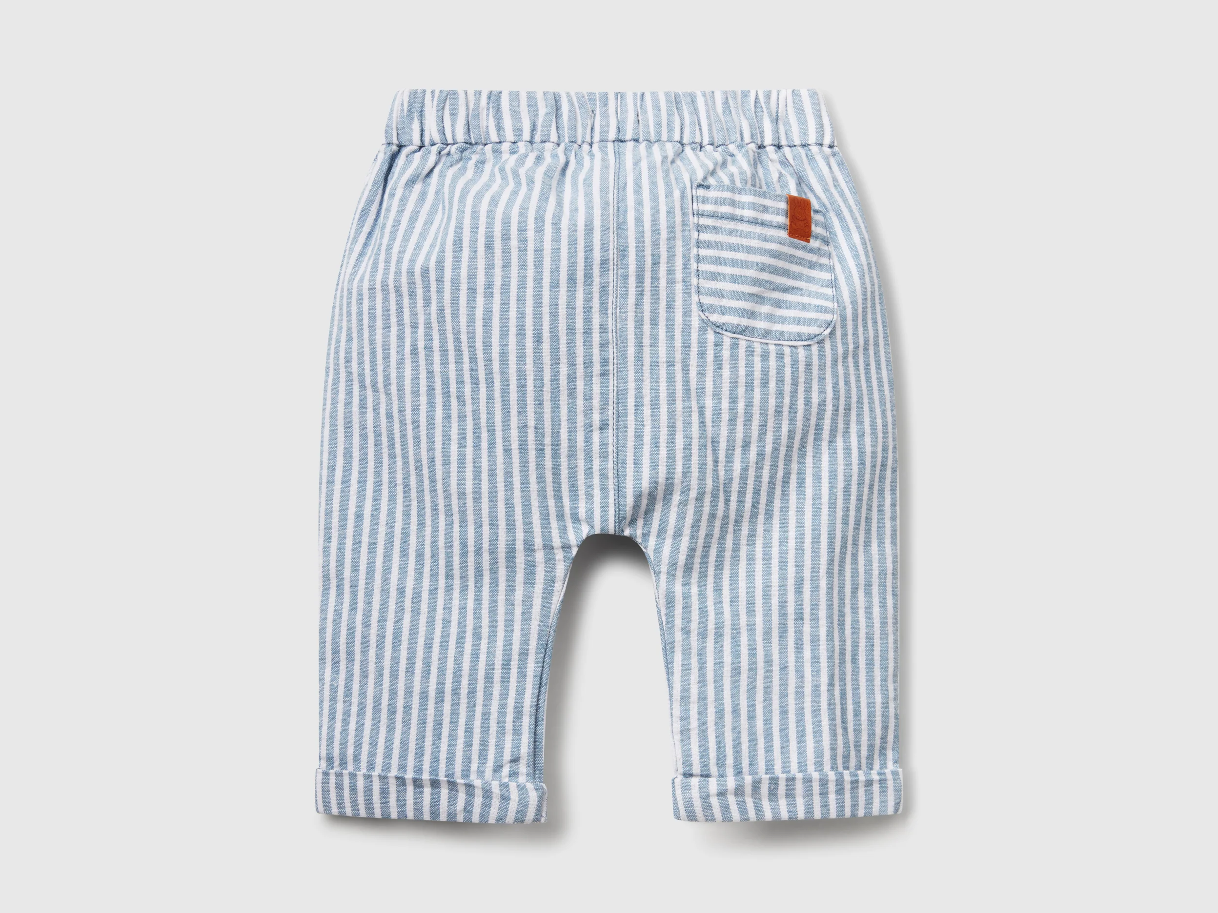 Pantaloni a righe in misto lino - Image 2