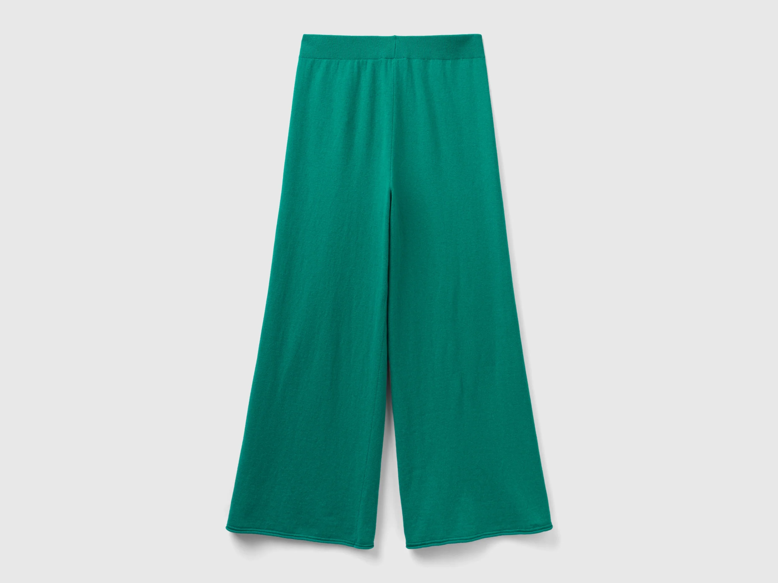 Pantaloni ampi acqua in misto lana e cashmere - Image 2