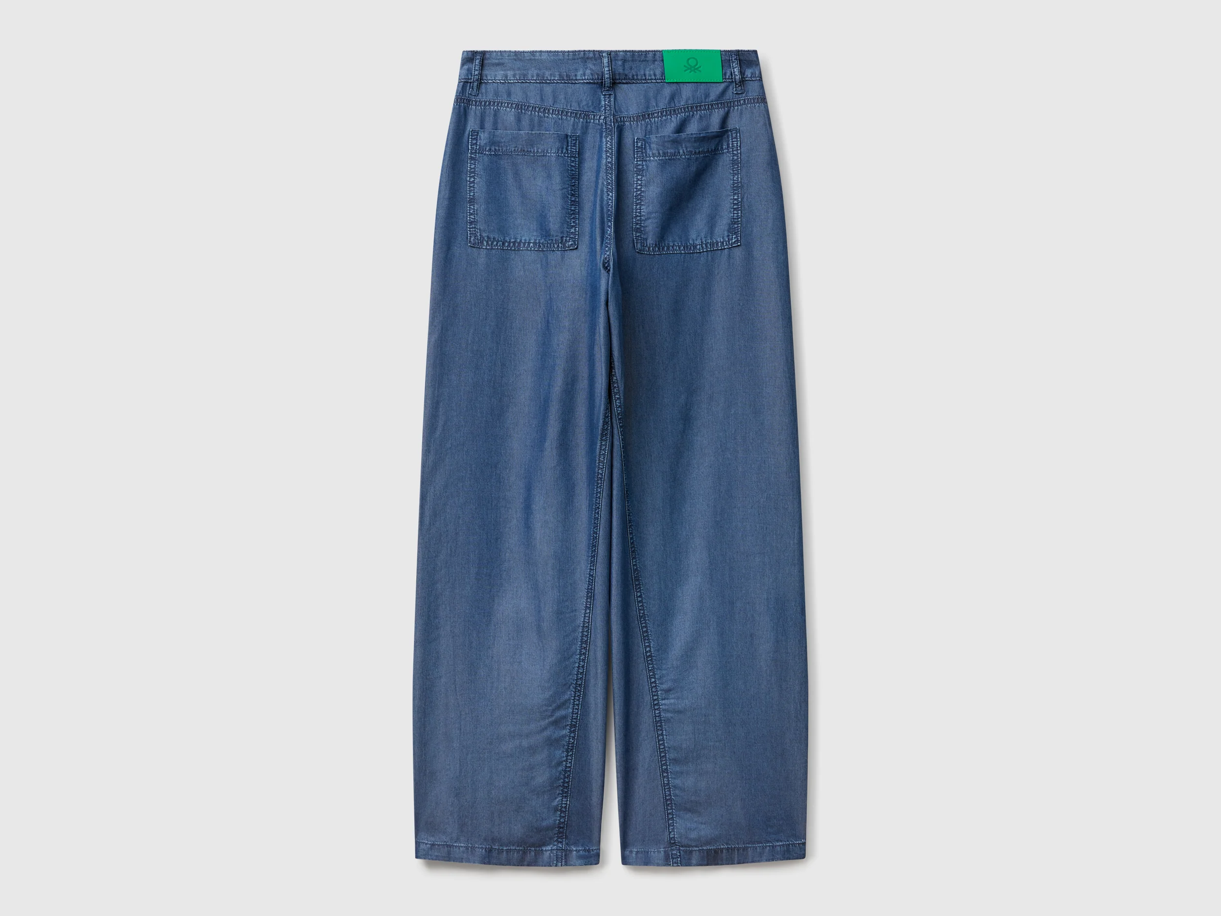 Pantaloni ampi in chambray - Image 2