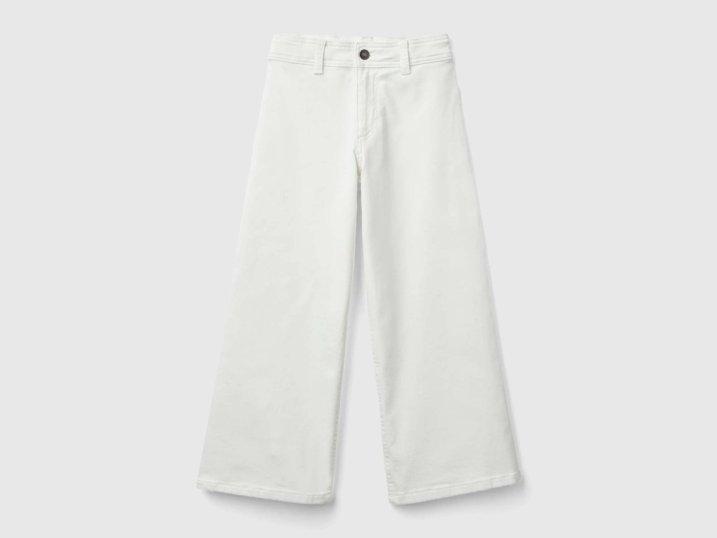 Pantaloni ampi in cotone stretch