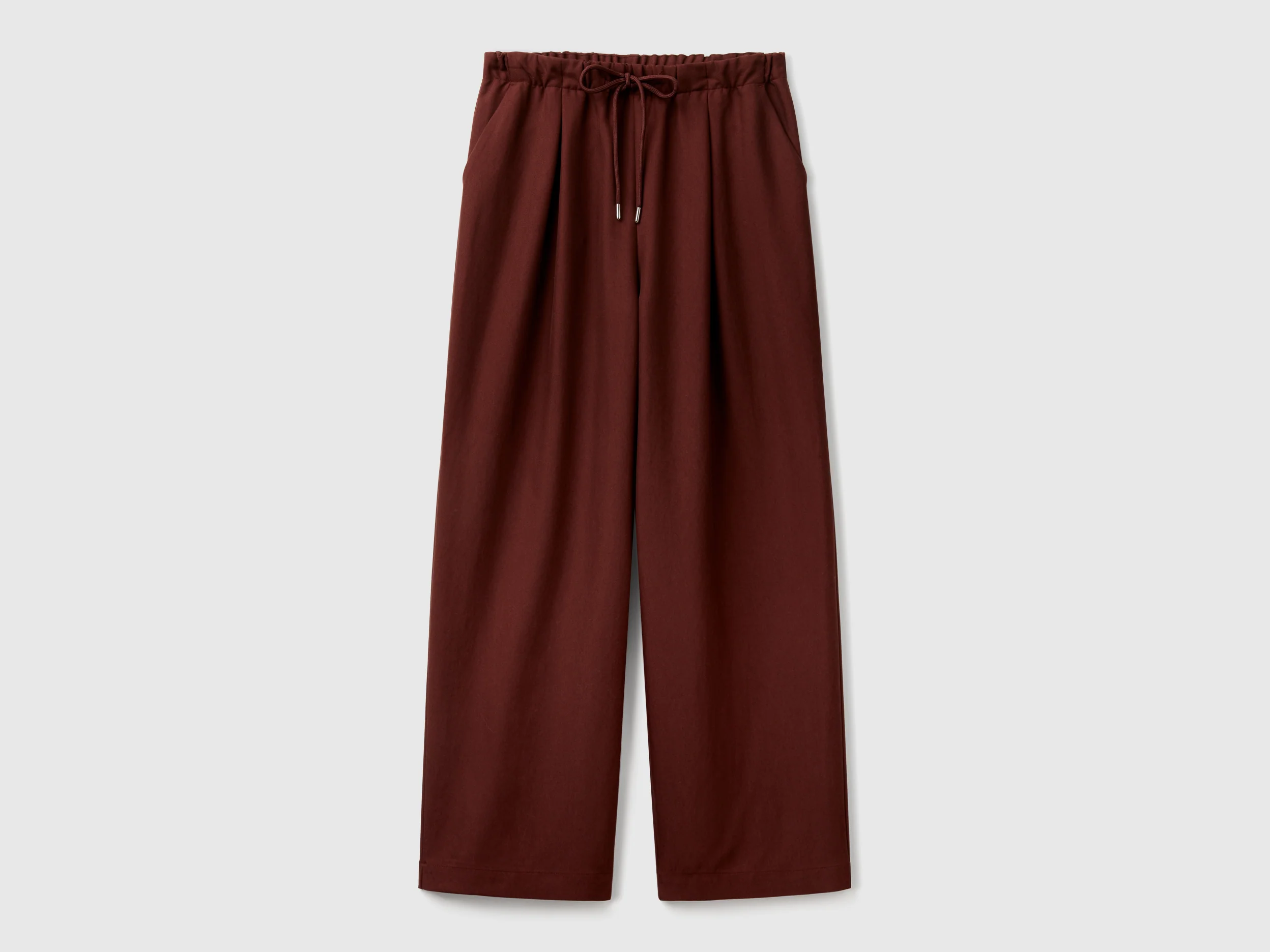 Pantaloni ampi in misto viscosa