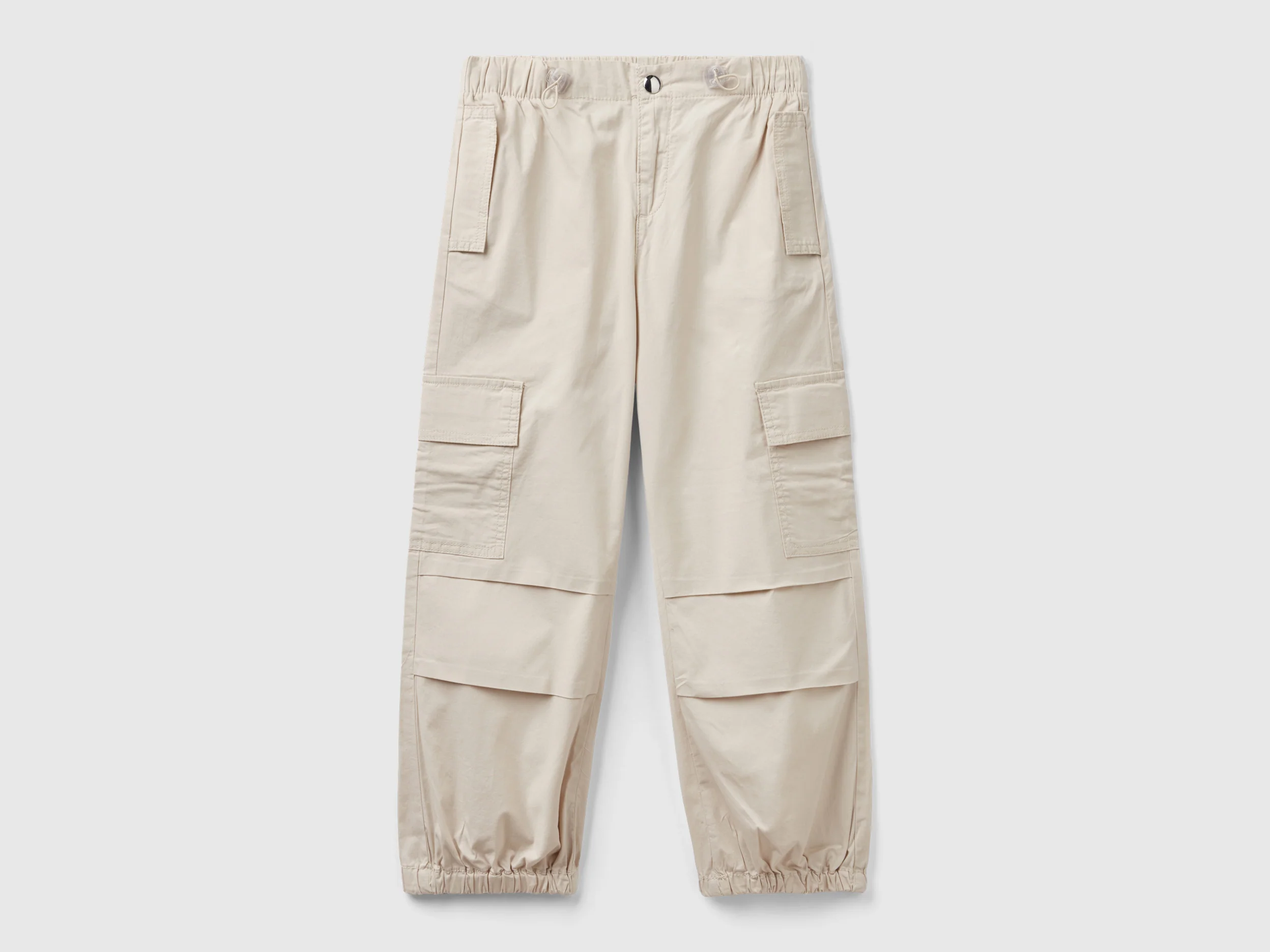Pantaloni cargo in cotone stretch